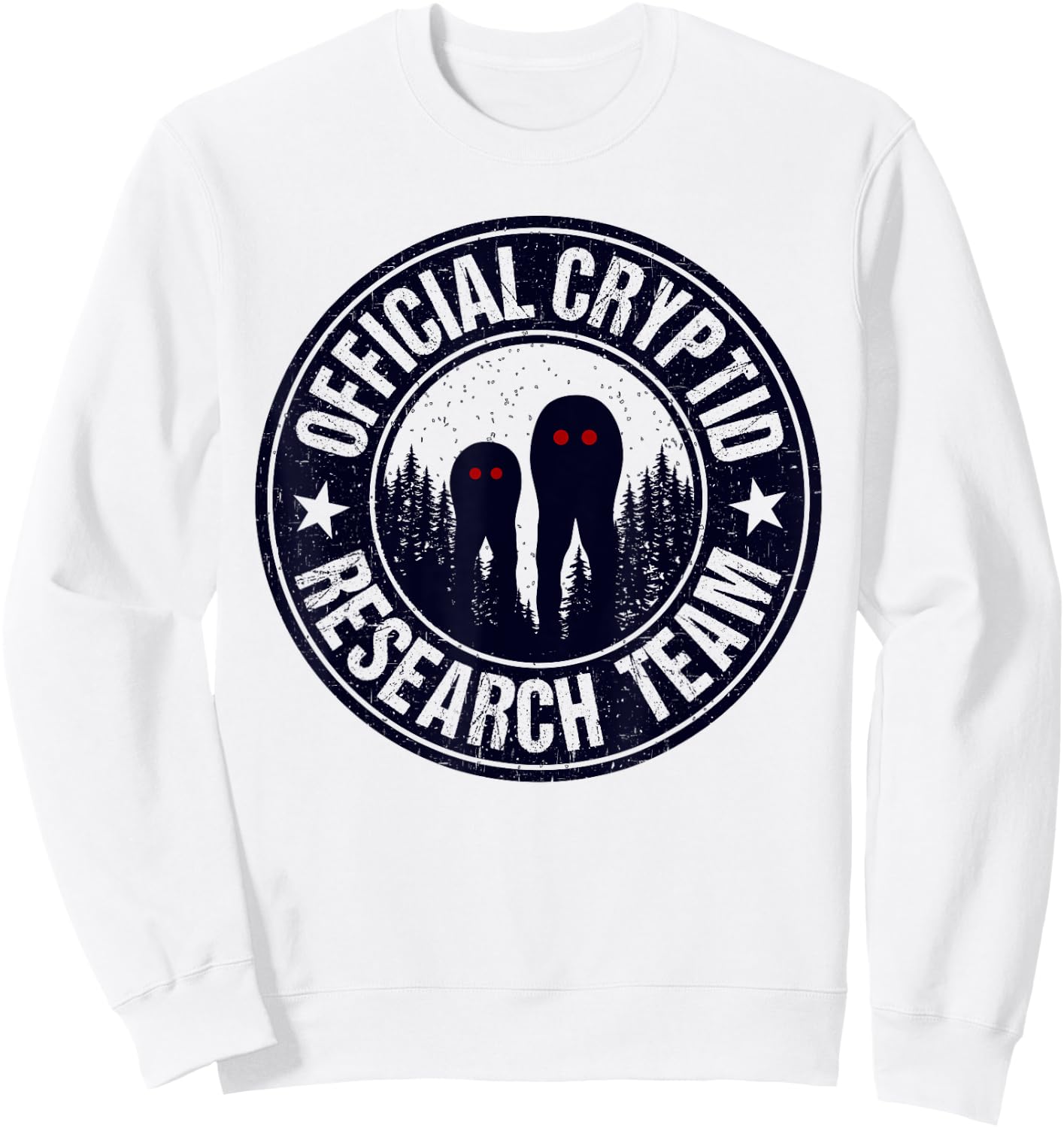 Official Cryptid Research Team Fresno Nightcrawler Sweatshirt - Sweatshirt | White