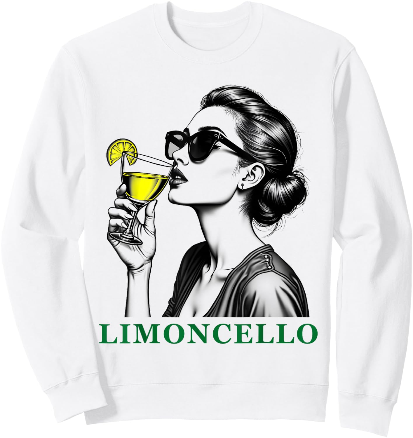 Limoncello Outfit Italian Liqueur Lemon Liqueur Spritz , White Sweatshirt - Sweatshirt | White