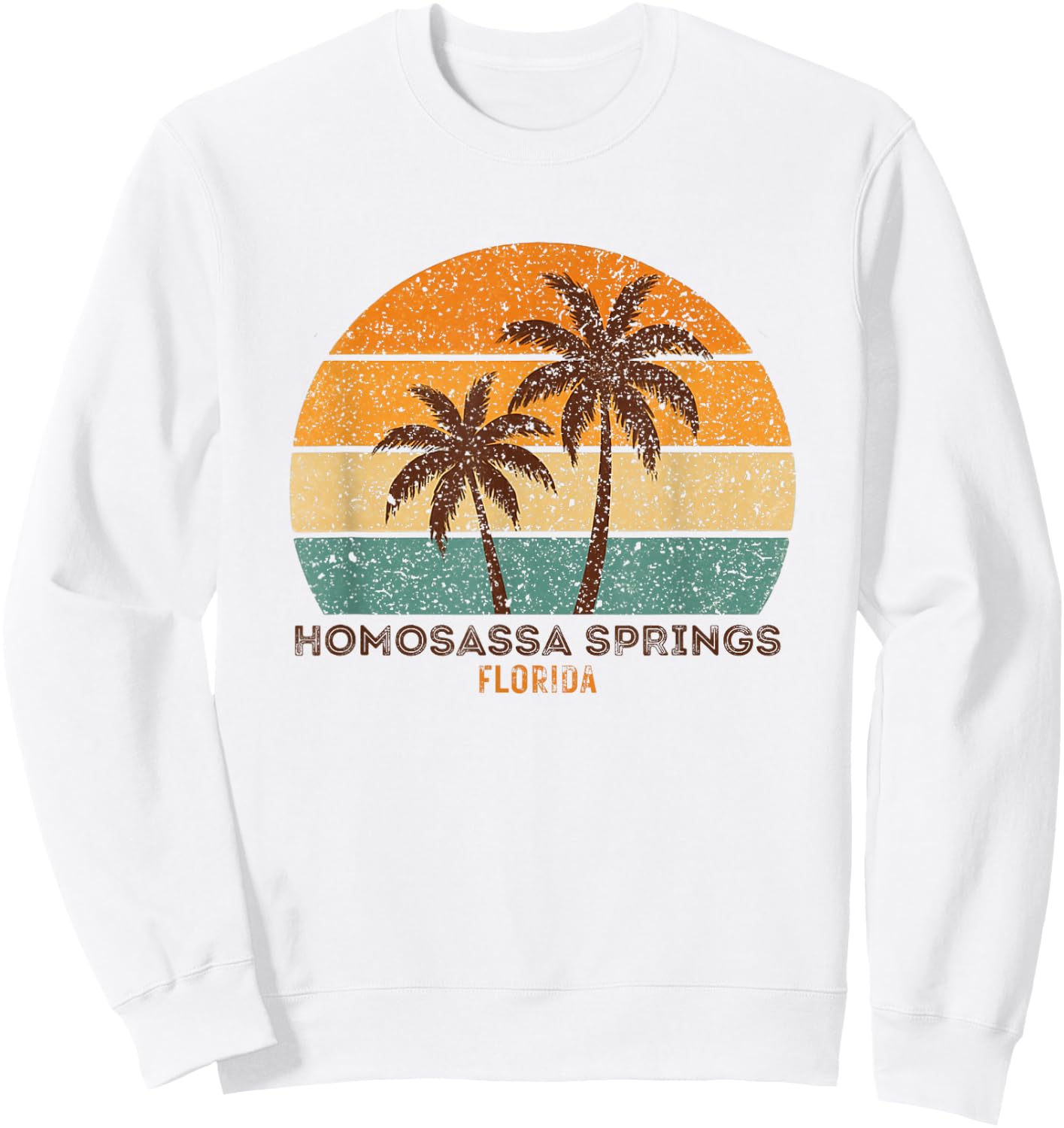 Homosassa Springs Florida Retro Vintage Souvenir Gift Sweatshirt - Sweatshirt | White