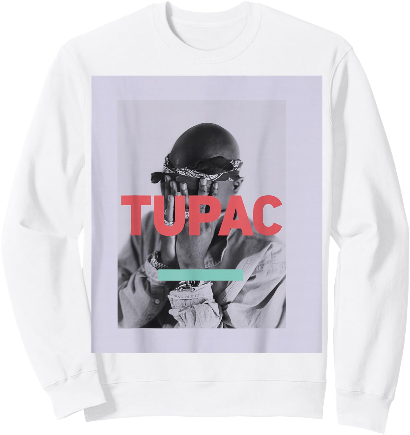 Official Tupac Photo Sweatshirt - Sweatshirt | White