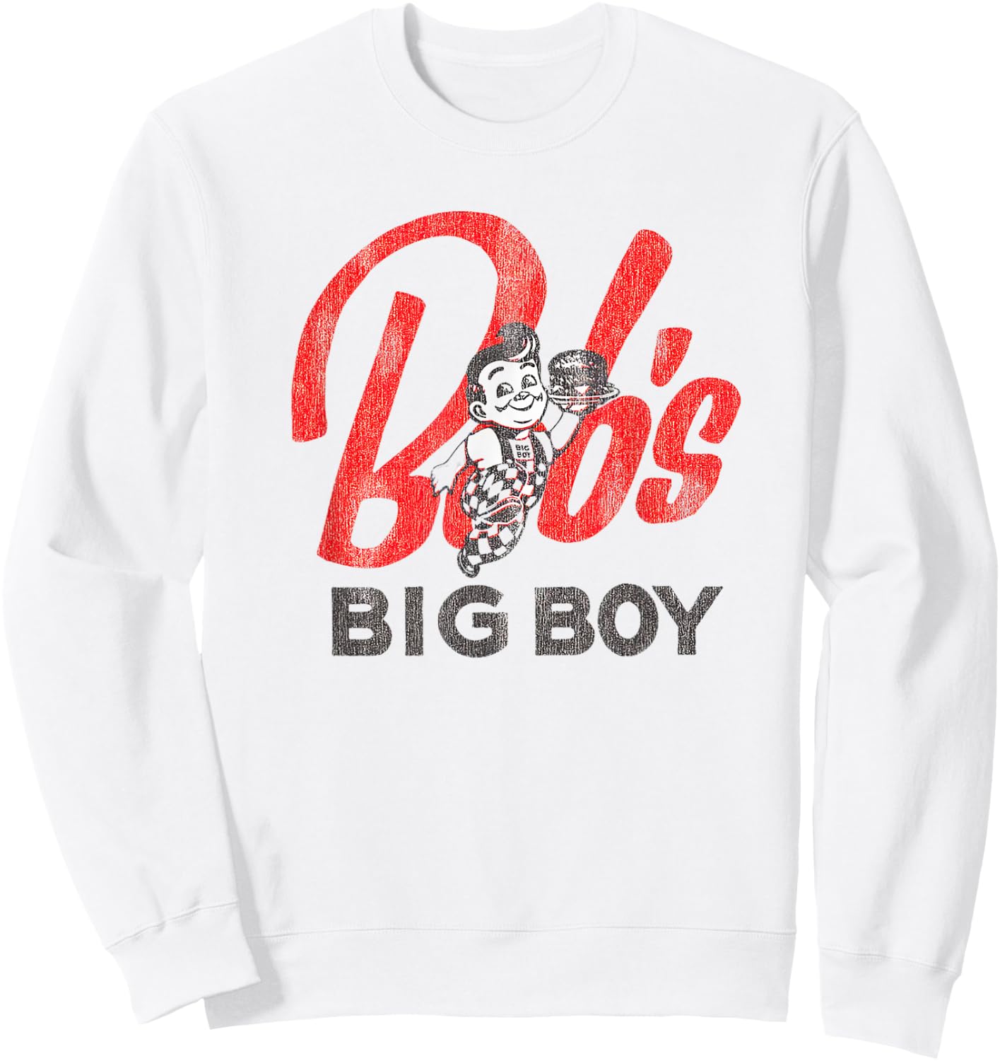 Big Bob Restaurant Burbank Los Angeles Retro Sweatshirt - Sweatshirt | White