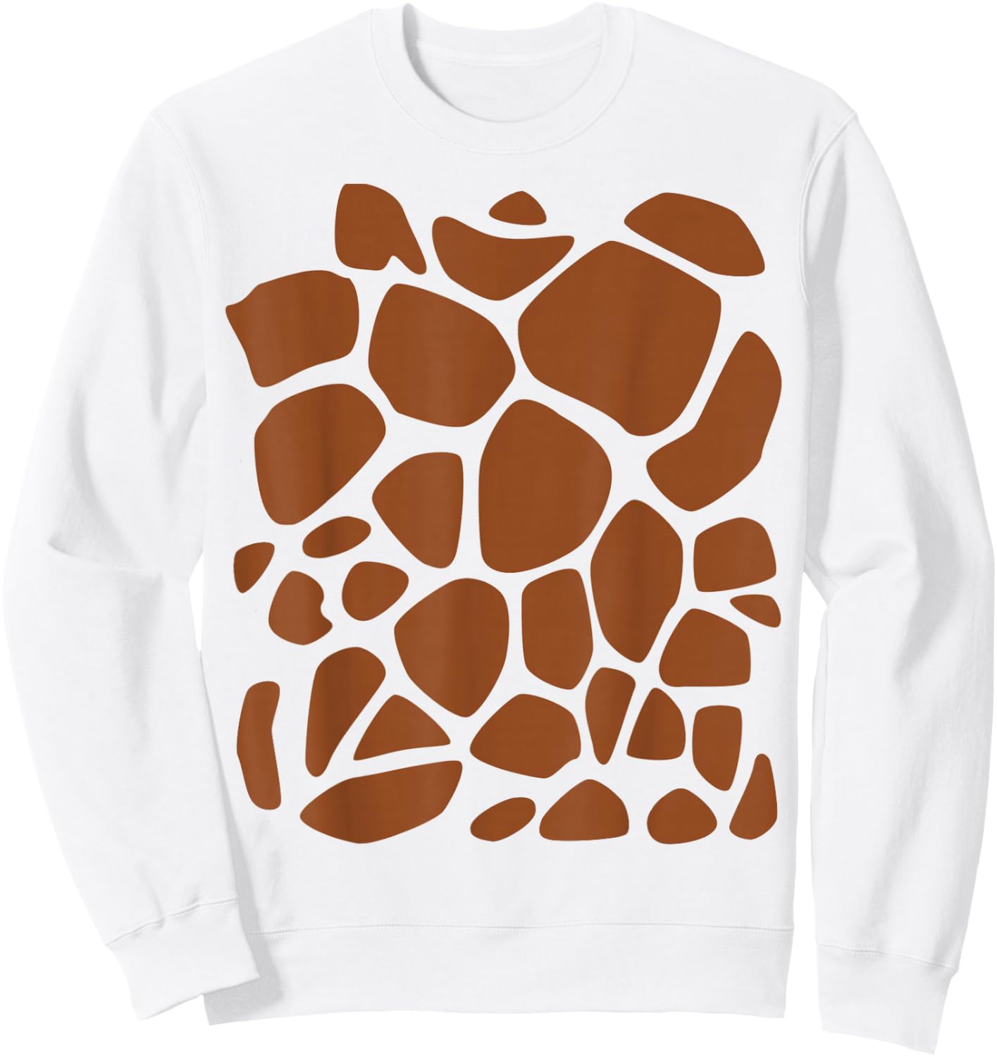 Giraffe Print Easy DIY Halloween Costume Shirt Sweatshirt - Sweatshirt | White