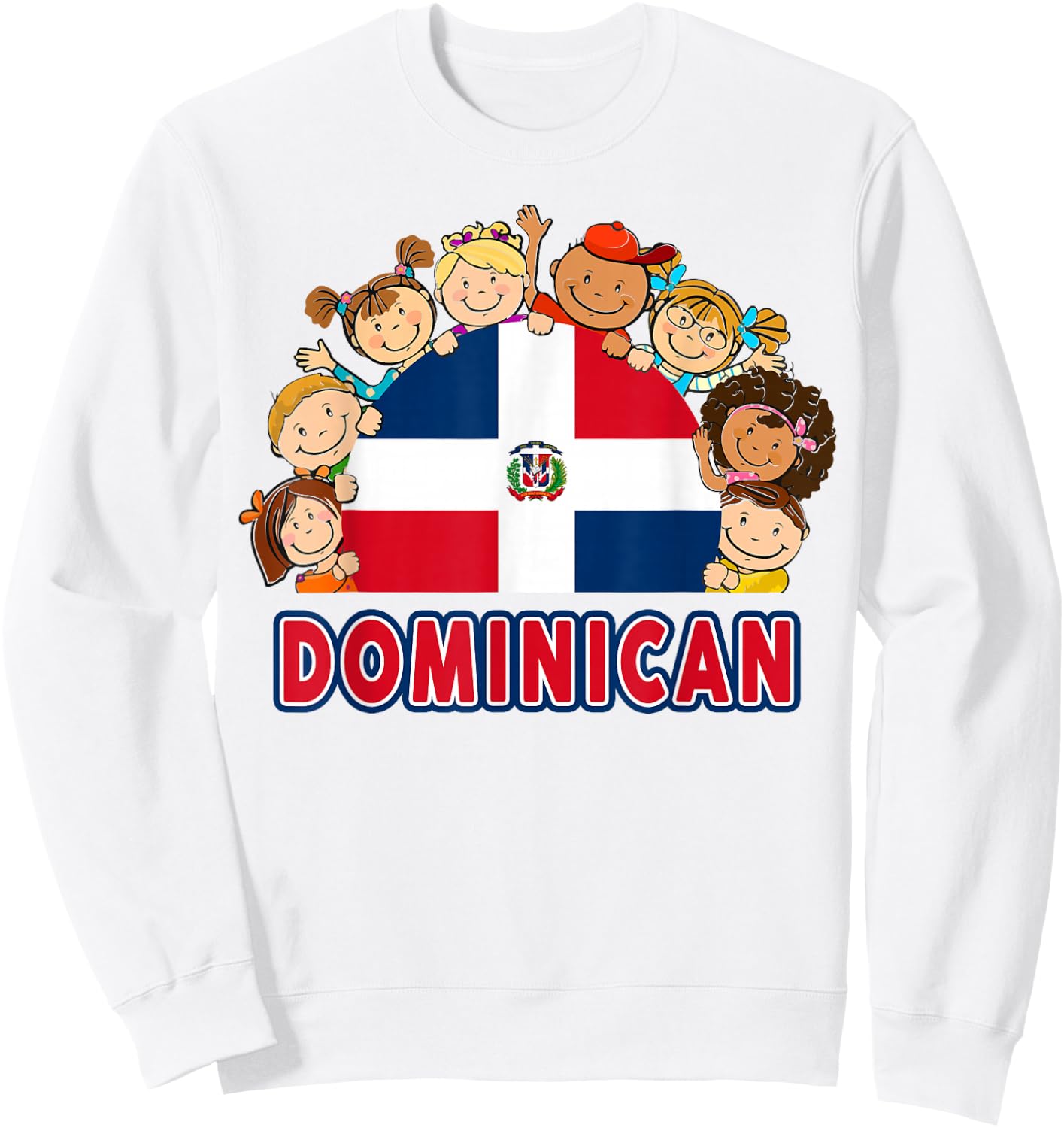 Hispanic Heritage Month Dominican Republic Kids Toddler Boys Sweatshirt - Sweatshirt | White