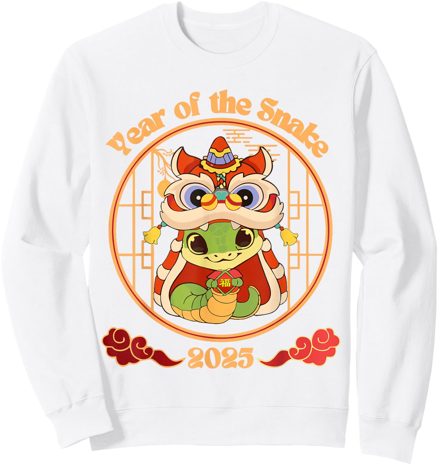 Year of The Snake 2025 Lunar New Year Chinese New Year 2025 Sweatshirt - Sweatshirt | White