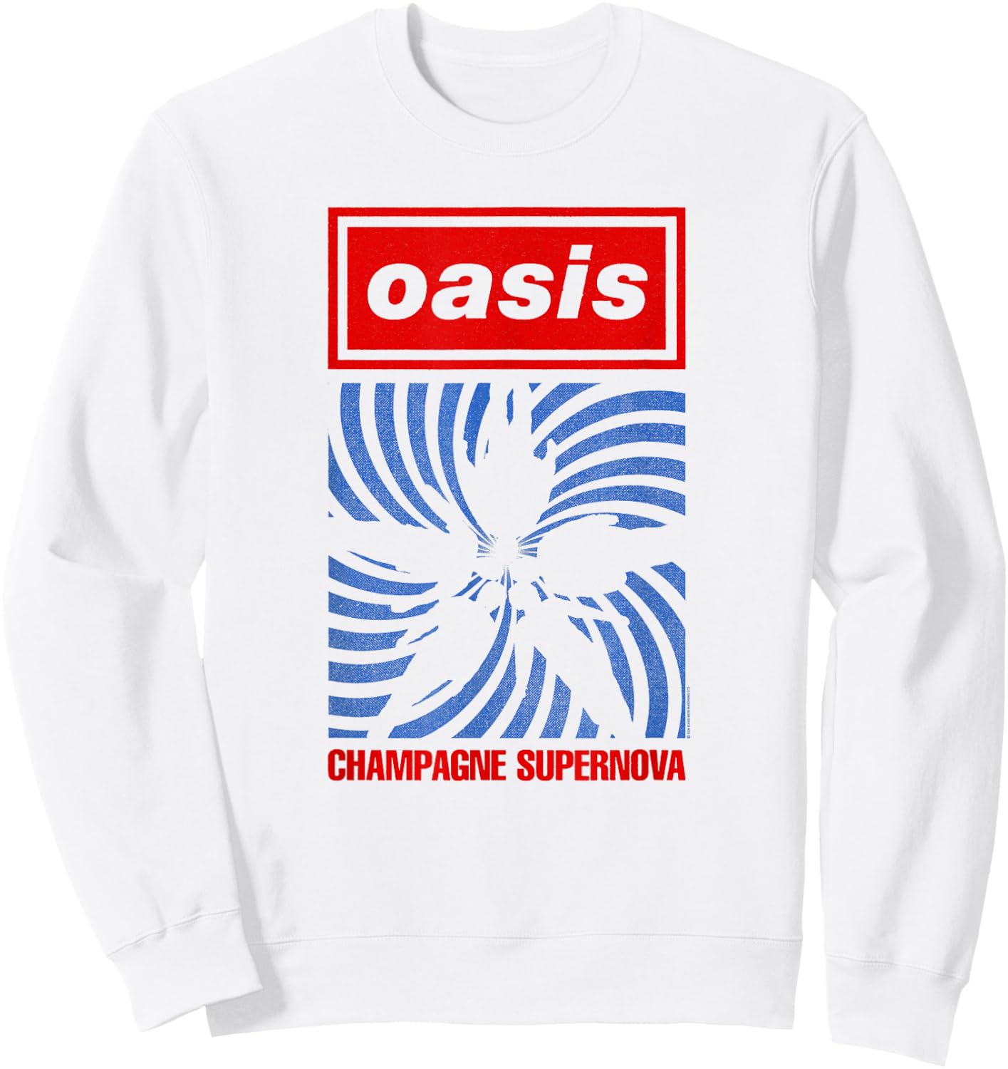 Oasis Band Swirl Sweatshirt - Sweatshirt | White