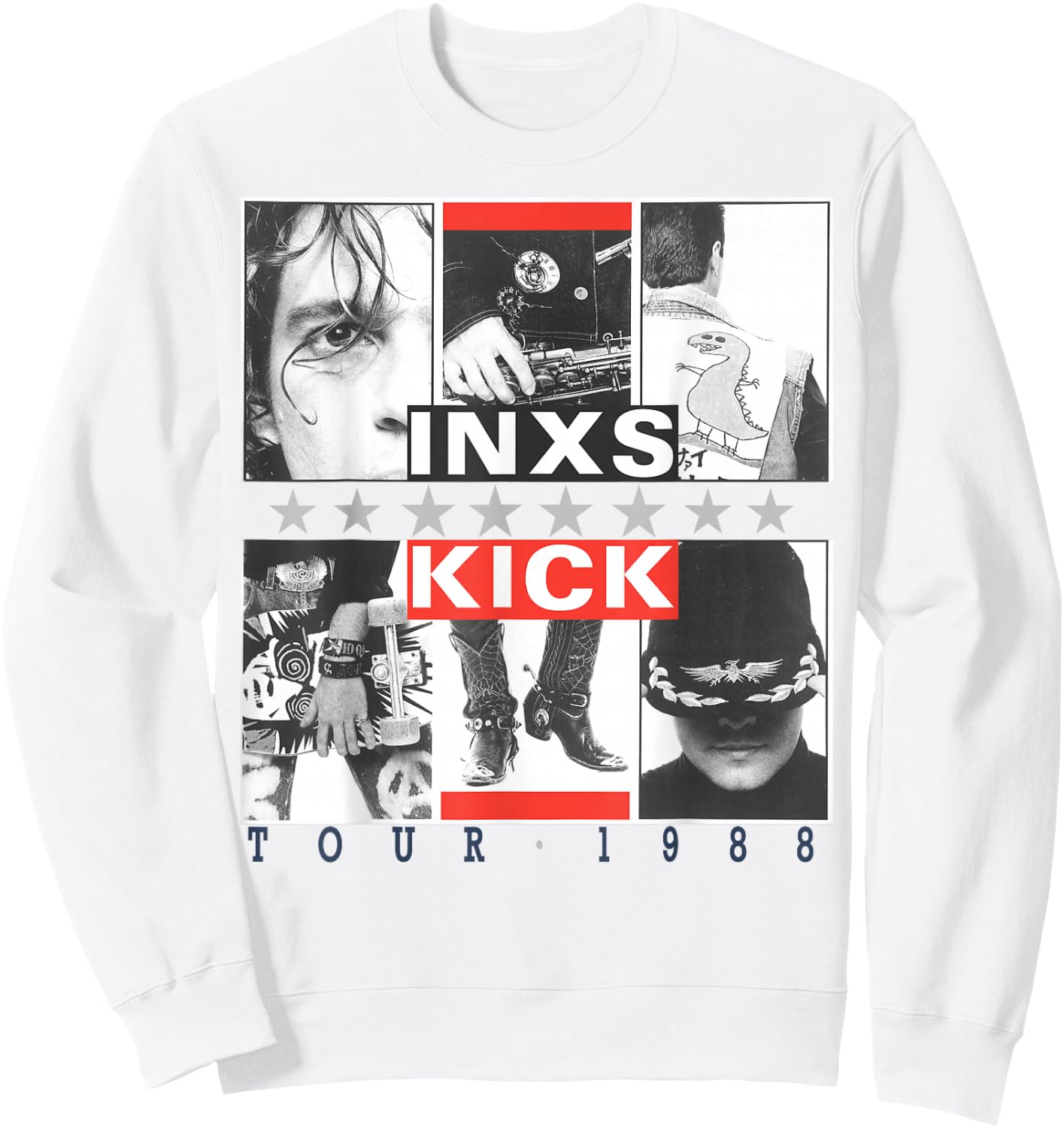 INXS Kick Inner Cover , White Sweatshirt - Sweatshirt | White