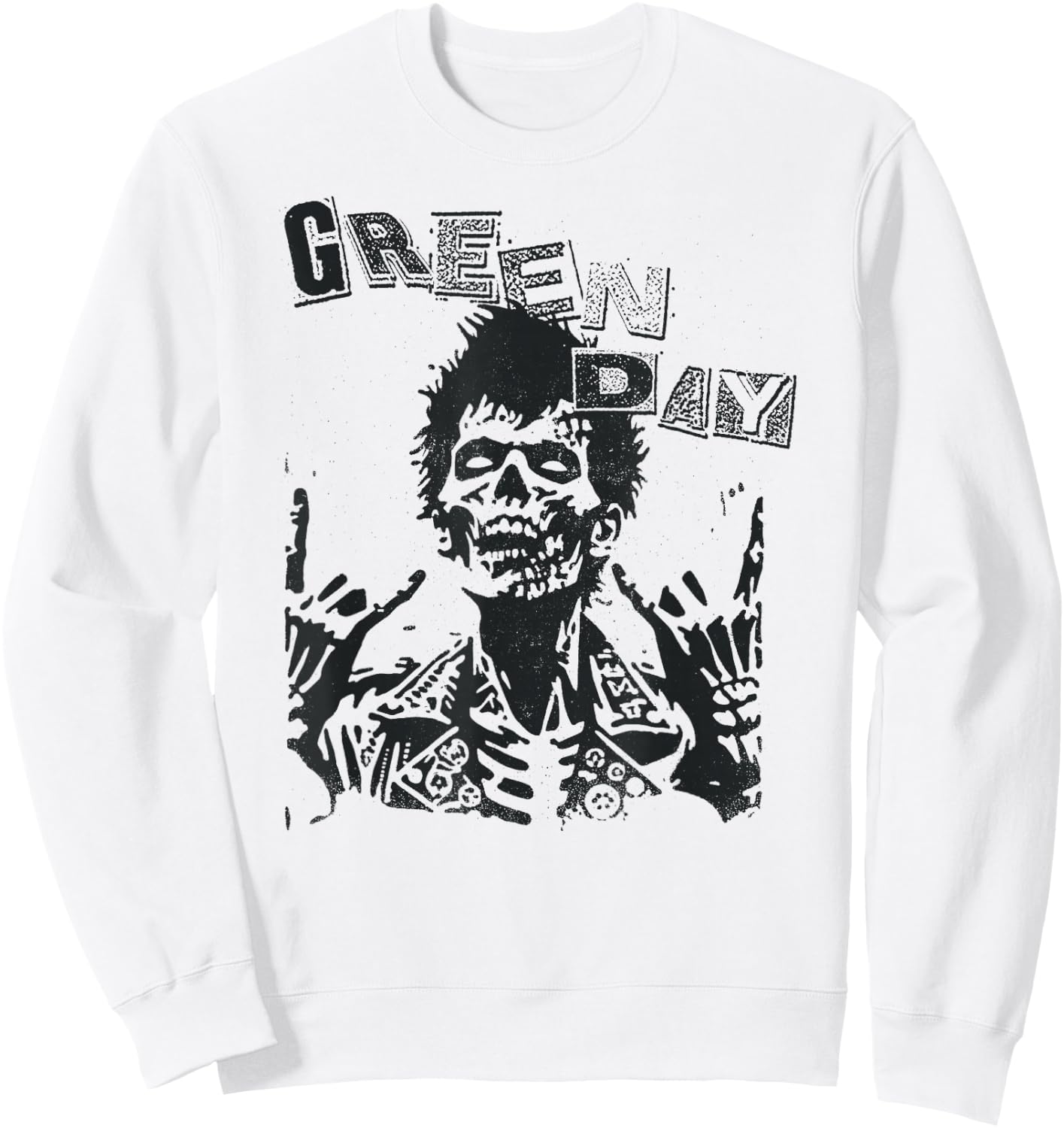 Green Day Billie Joe Zombie , pink Sweatshirt - Sweatshirt | White