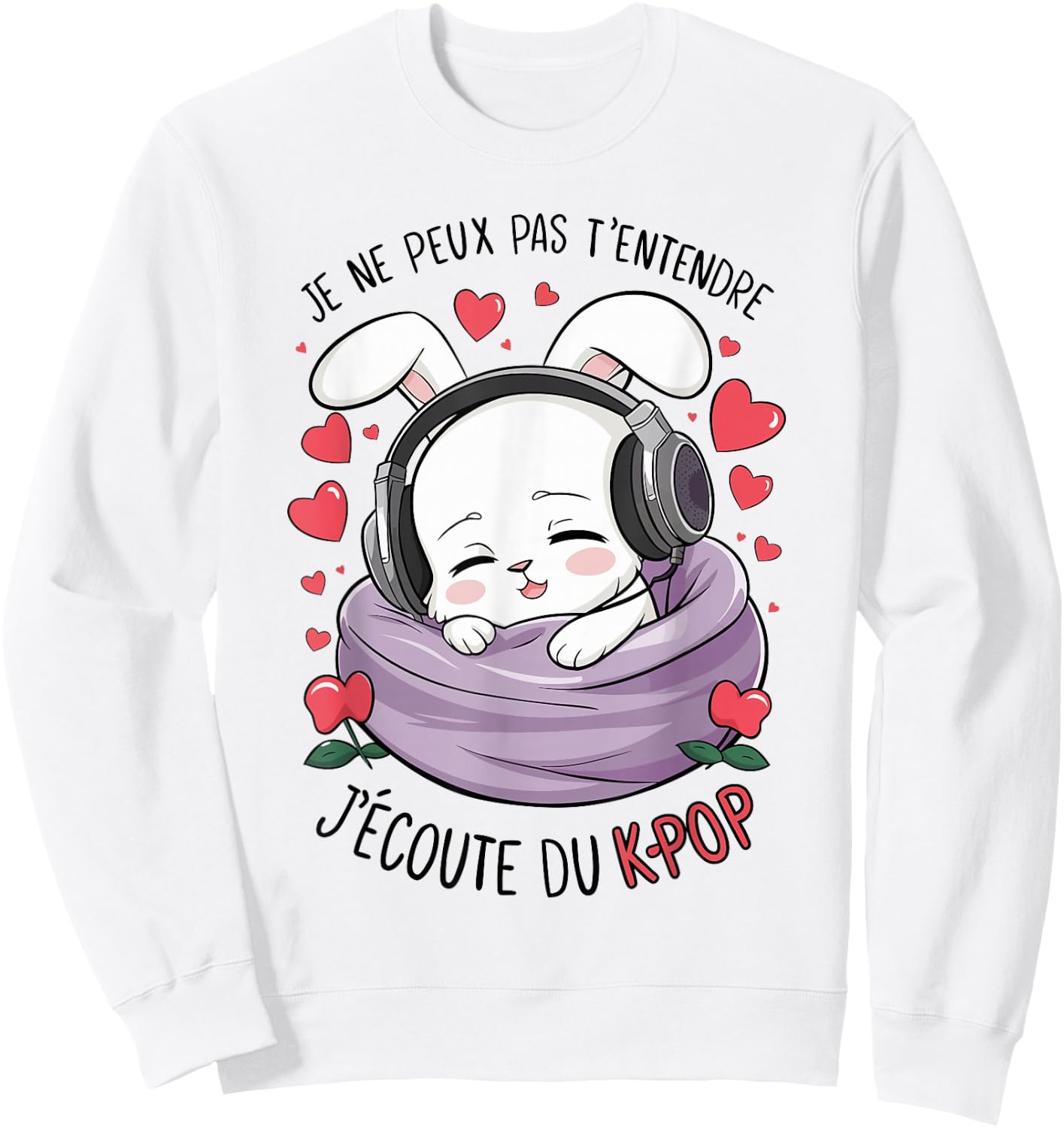 K-Pop | for Girls & Women Gifts K-Pop , white, S Sweatshirt - Sweatshirt | White