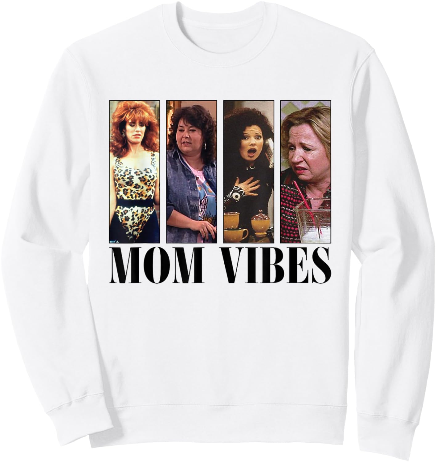 Mom Vibes Sitcom Mom Cool Mother's Day Mother's Day Vibes 70s , gray Sweatshirt - Sweatshirt | White