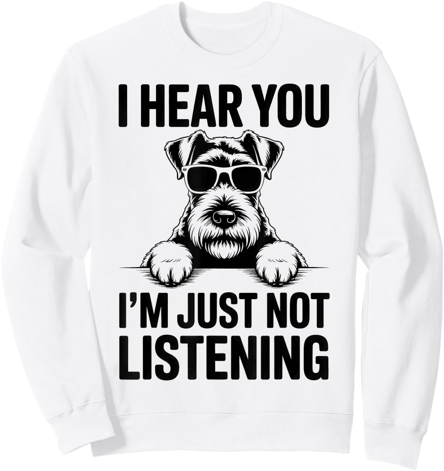 Kerry Blue Terrier Dog Funny Kerry Blue Terrier Sweatshirt - Sweatshirt | White