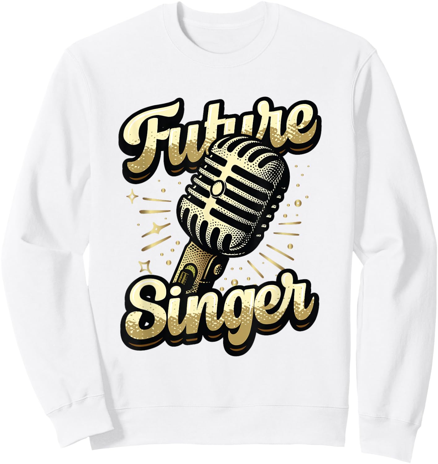Future Singer Kids Choir Band Singing Sweatshirt - Sweatshirt | White