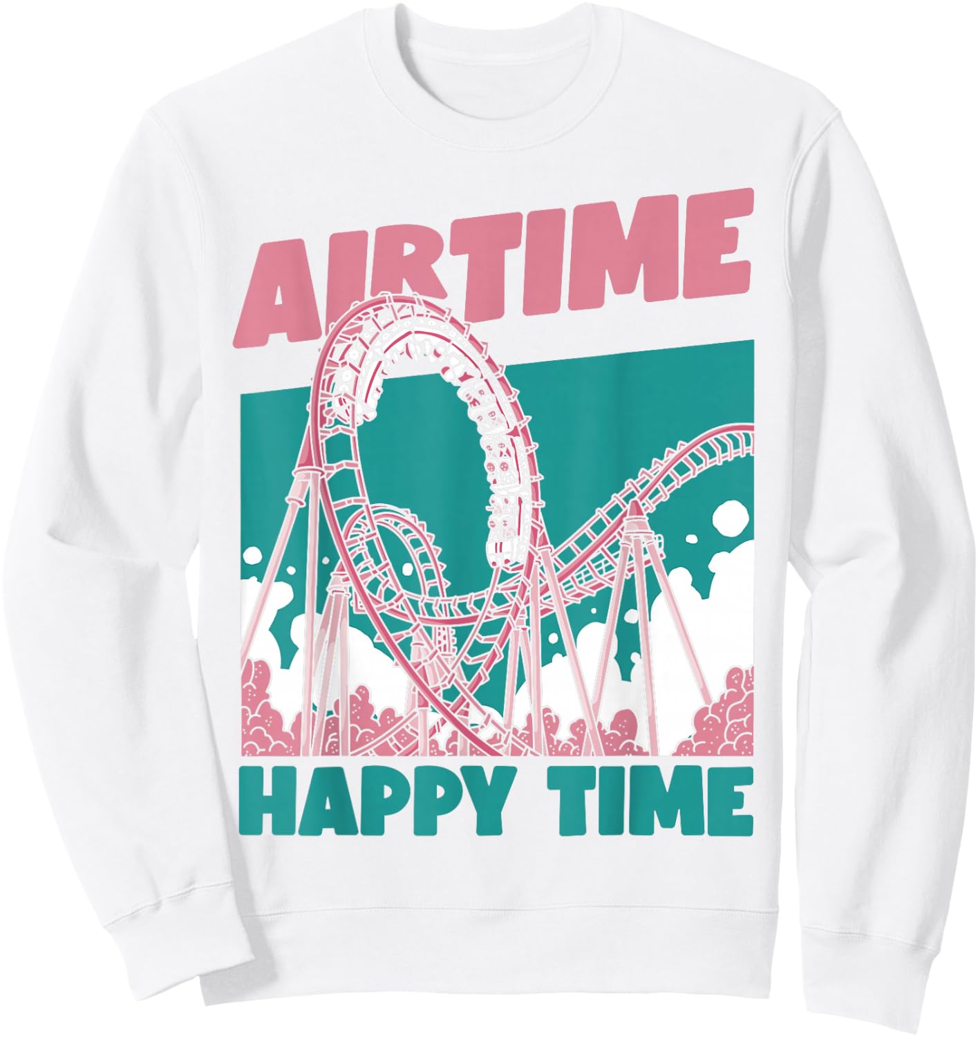 Airtime Happy Time Coaster, White, s Sweatshirt - Sweatshirt | White