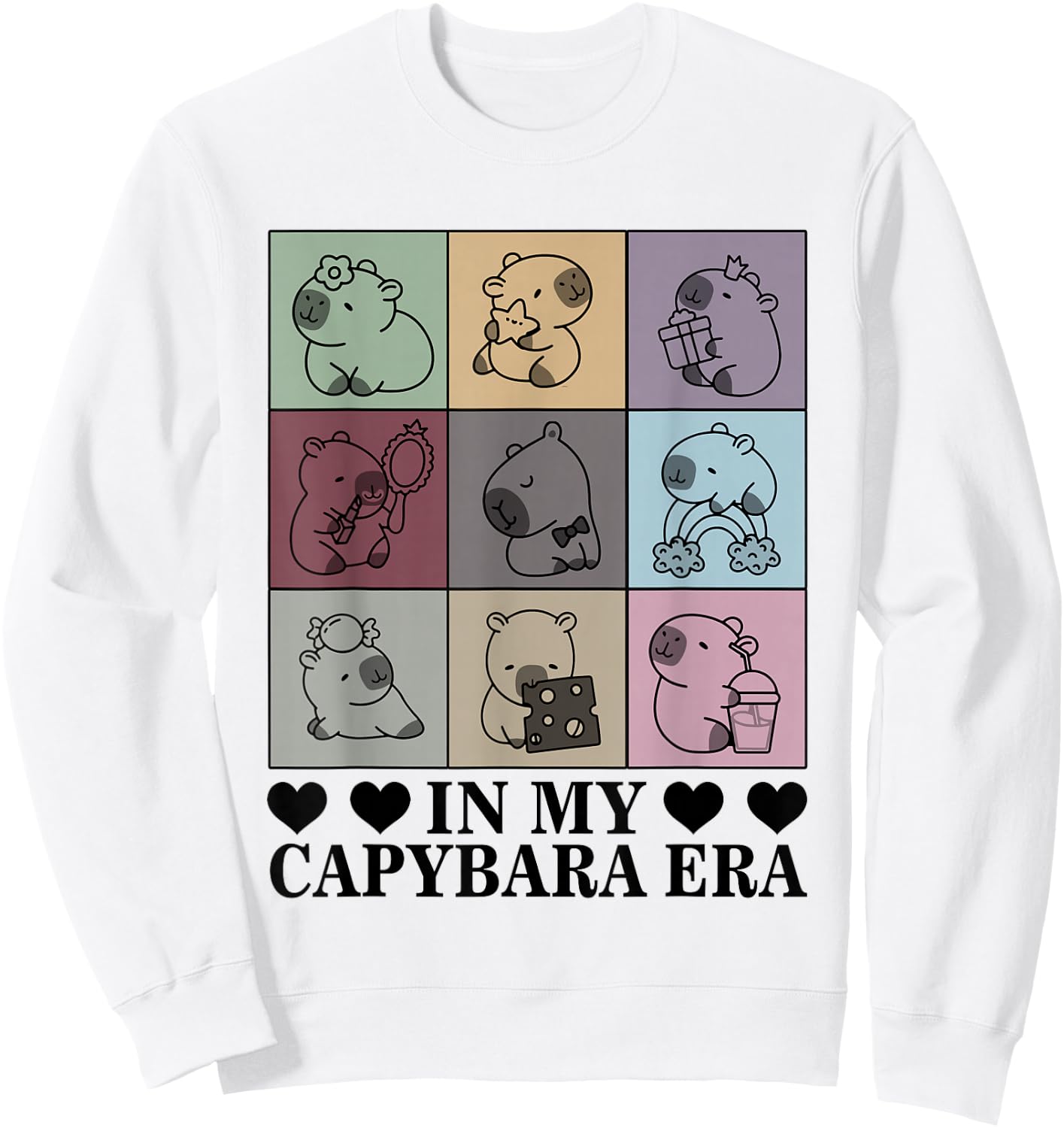 In My Capybara Era Capybara Lover Funny Capybara Sweatshirt - Sweatshirt | White