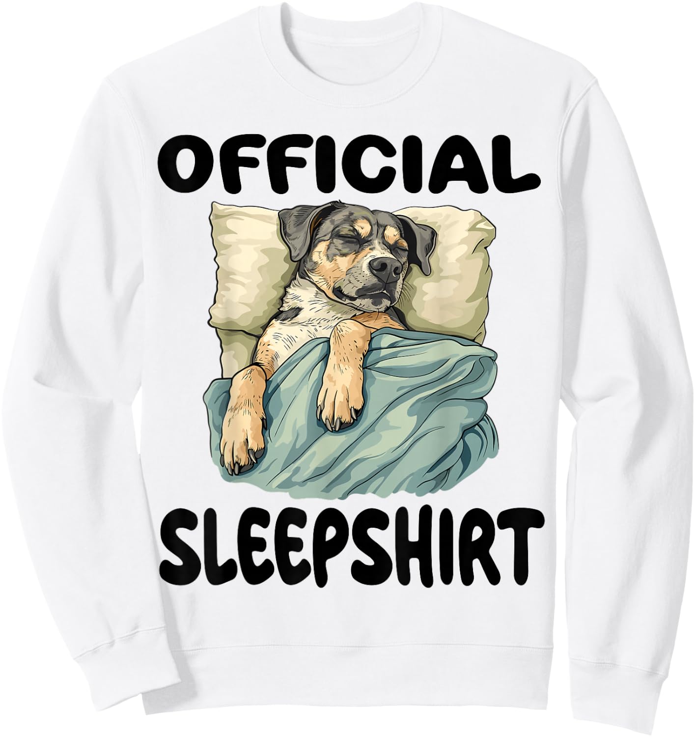 Louisiana Catahoula Leopard Dog Official Sleepshirt Pajamas Sweatshirt - Sweatshirt | White