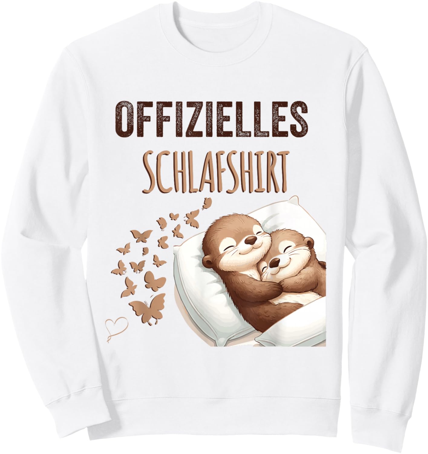 Official Sleep Shirt | Sea Otter Pyjamas Otter , White Sweatshirt - Sweatshirt | White