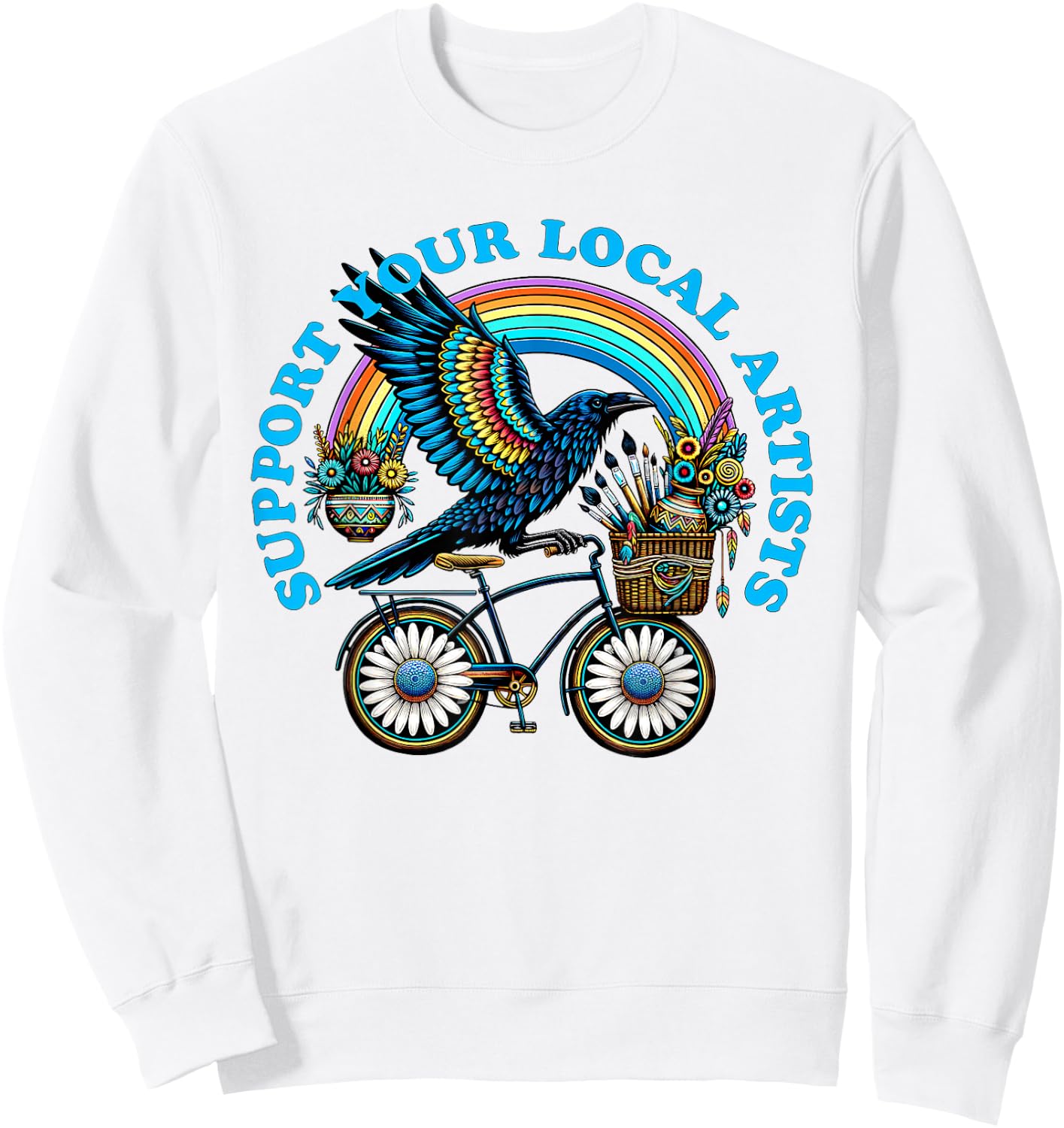 Support Your Local Artists Sweatshirt - Sweatshirt | White