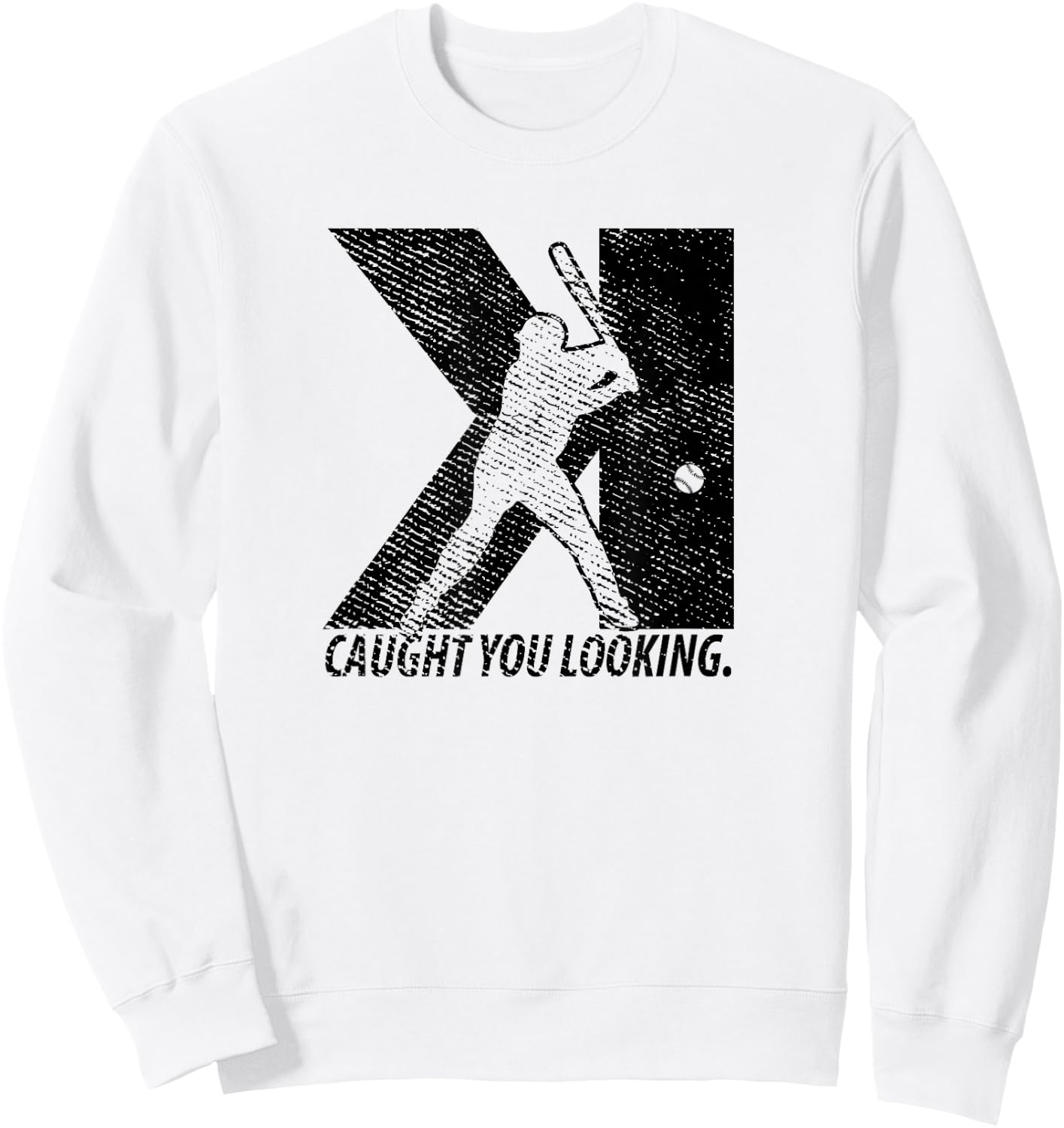 Pitching Backwards K Strikeout Baseball Softball Pitcher Sweatshirt - Sweatshirt | White