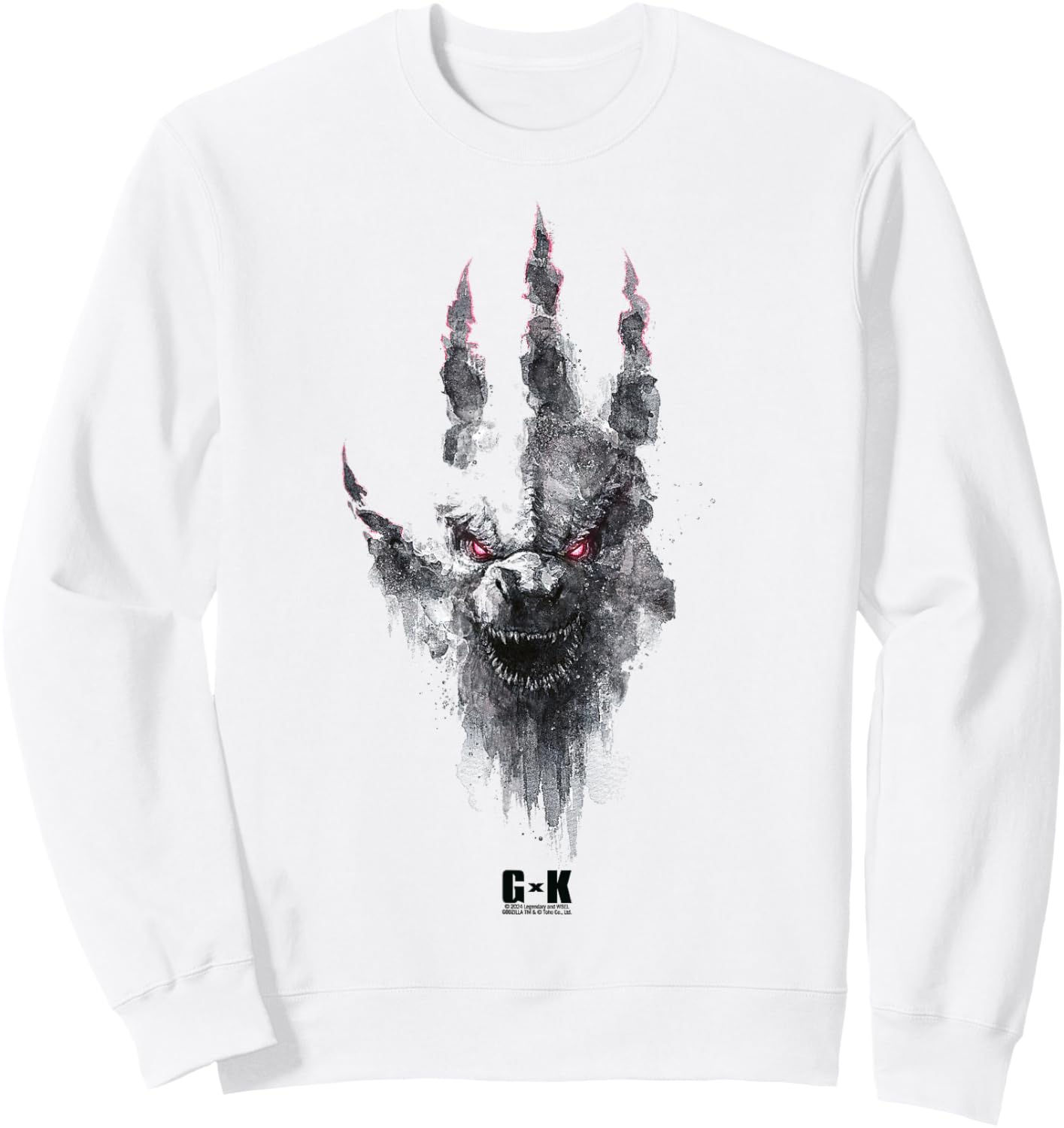 Monsterverse Godzilla x Kong: The New Empire Godzilla Unite , white, S Sweatshirt - Sweatshirt | White