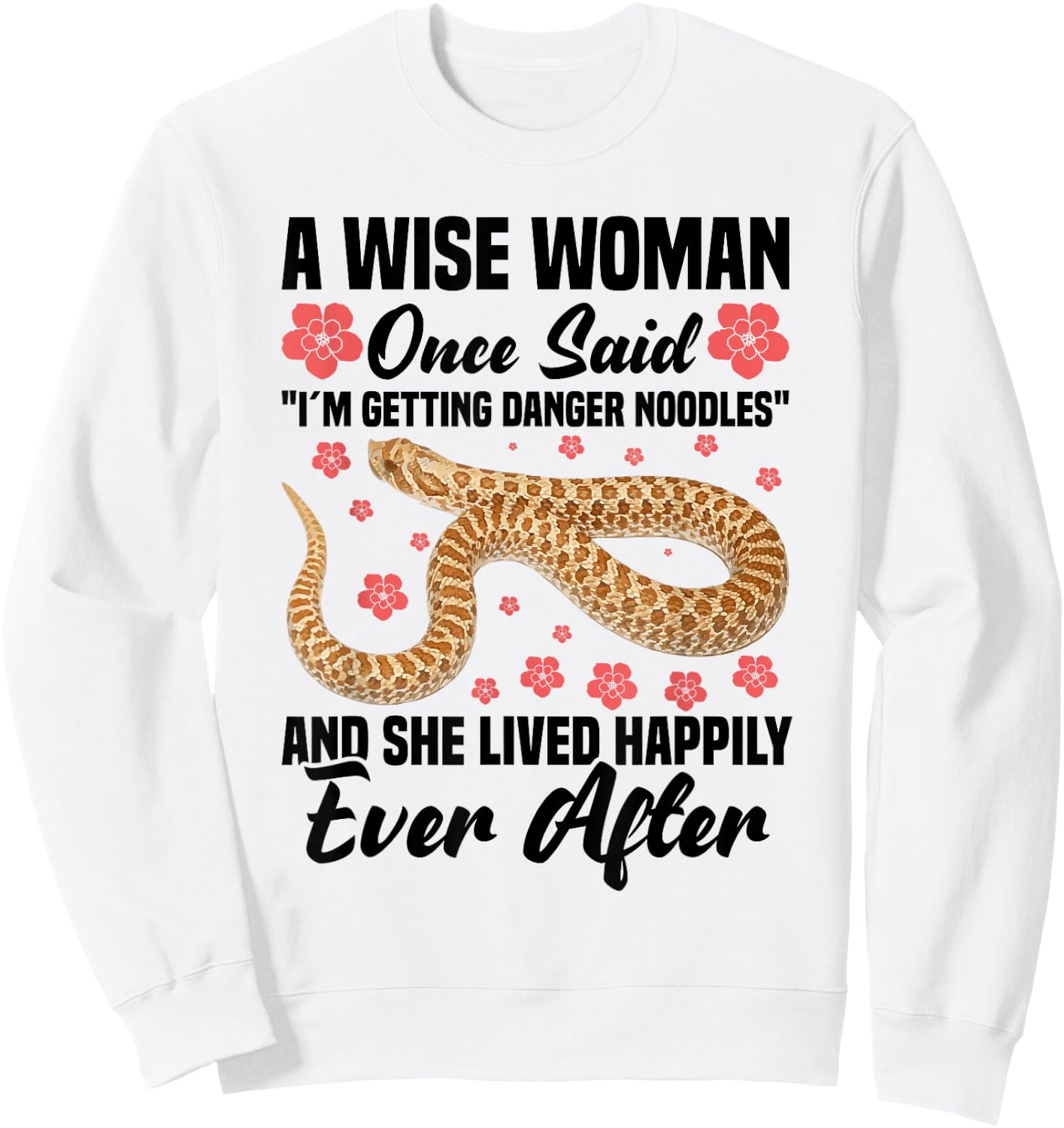 Hognose Snake Ring Hide Stuffed Animal Hognose Snake Sweatshirt - Sweatshirt | White