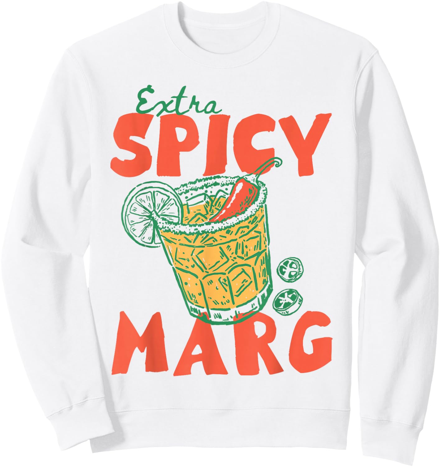 Spicy Margarita Sweatshirt - Sweatshirt | White