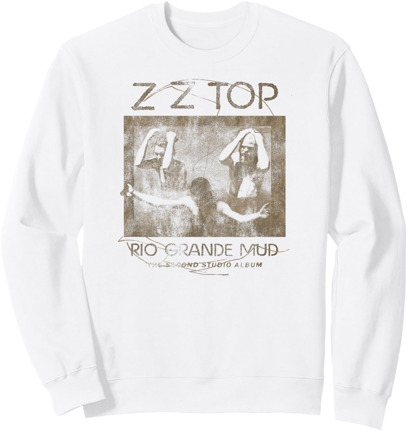ZZ Top Rio Grande Mud , white, S Sweatshirt - Sweatshirt | White