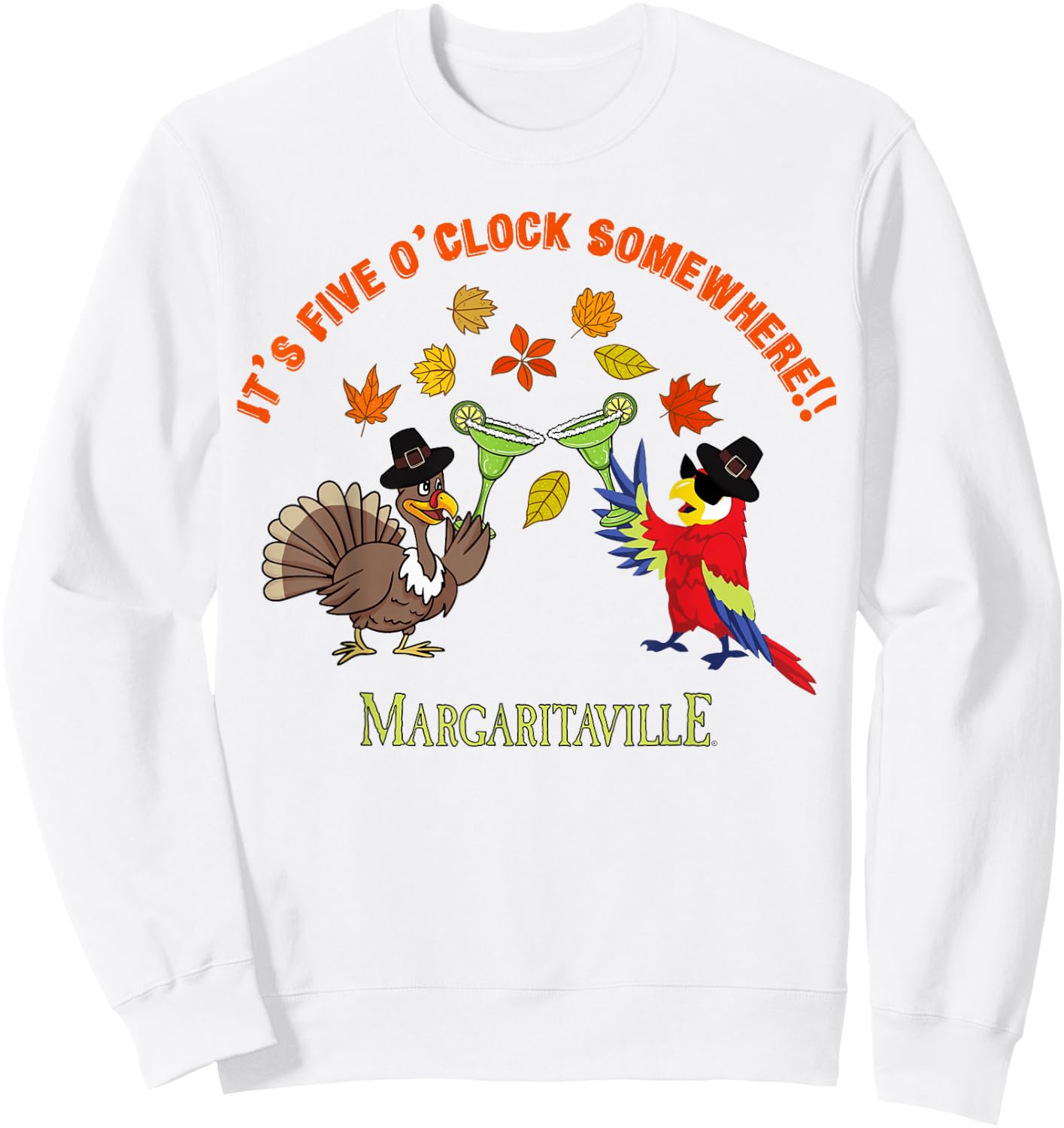 Turkey 5 O'Clock Somewhere Sweatshirt - Sweatshirt | White