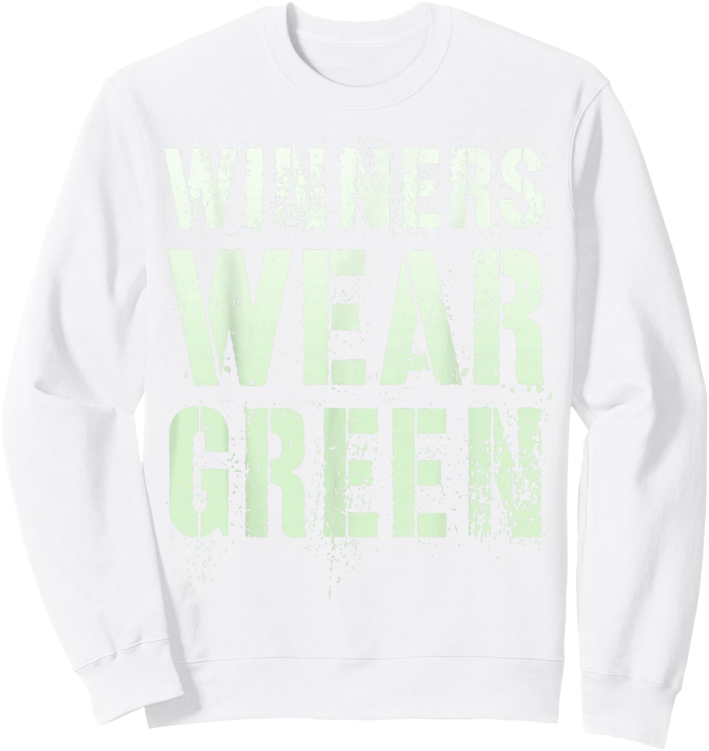 Vintage WINNERS WEAR GREEN Summer Camp War Game Team Match Sweatshirt - Sweatshirt | White