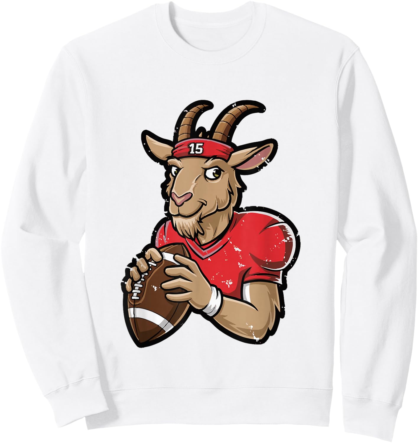 GOAT 15 - Funny G.O.A.T. Sweatshirt - Sweatshirt | White