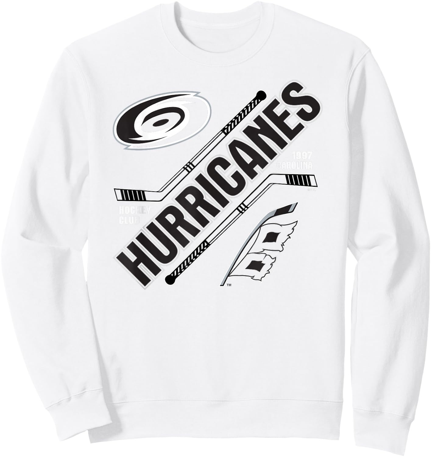 Carolina Hurricanes Force Red Officially Licensed Sweatshirt - Sweatshirt | White