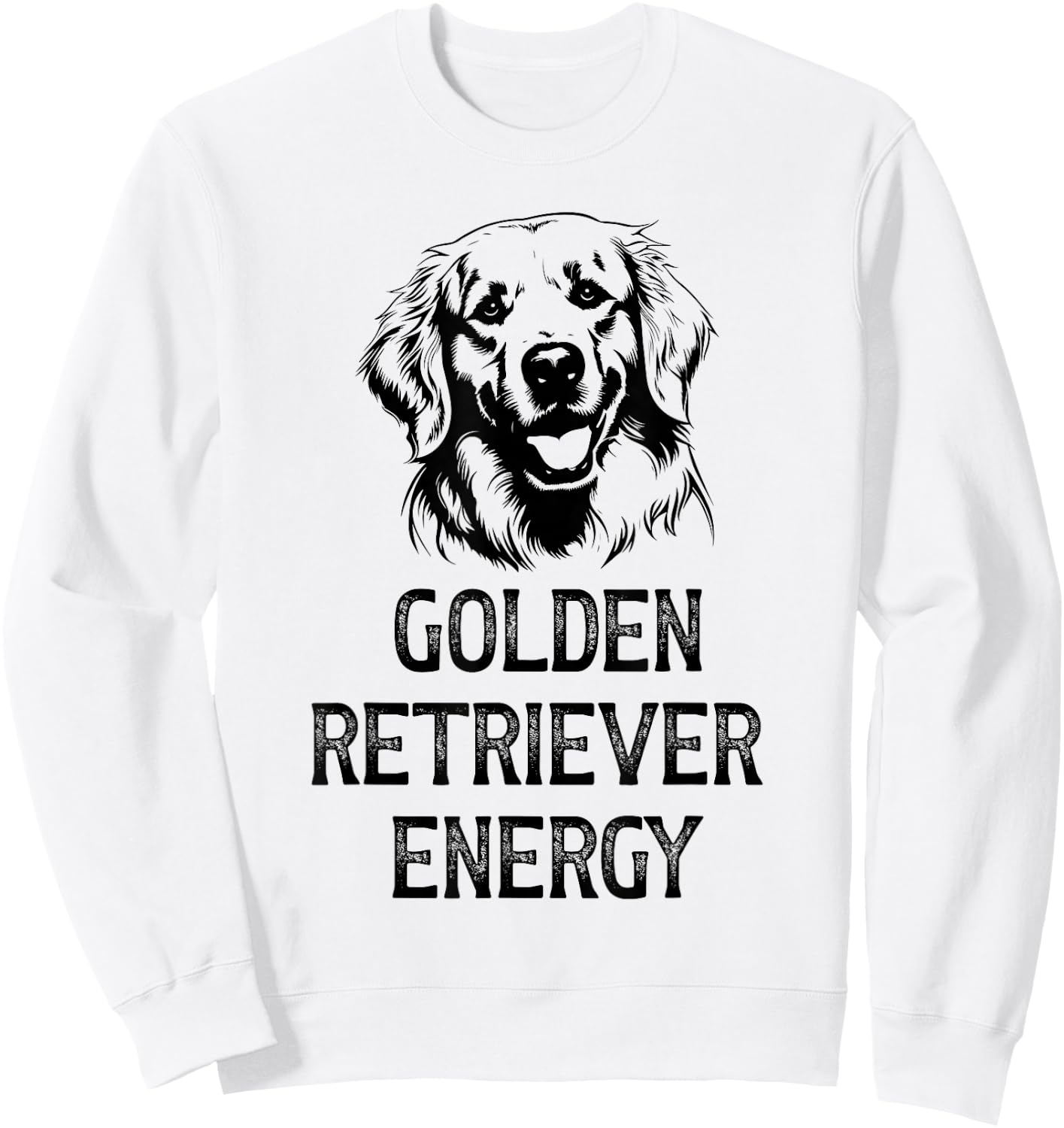 Golden Retriever Energy Sweatshirt - Sweatshirt | White