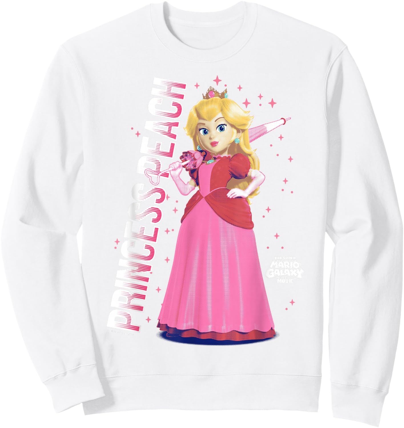 The Super Mario Galaxy Movie Galatic Princess Peach Sweatshirt - Sweatshirt | White