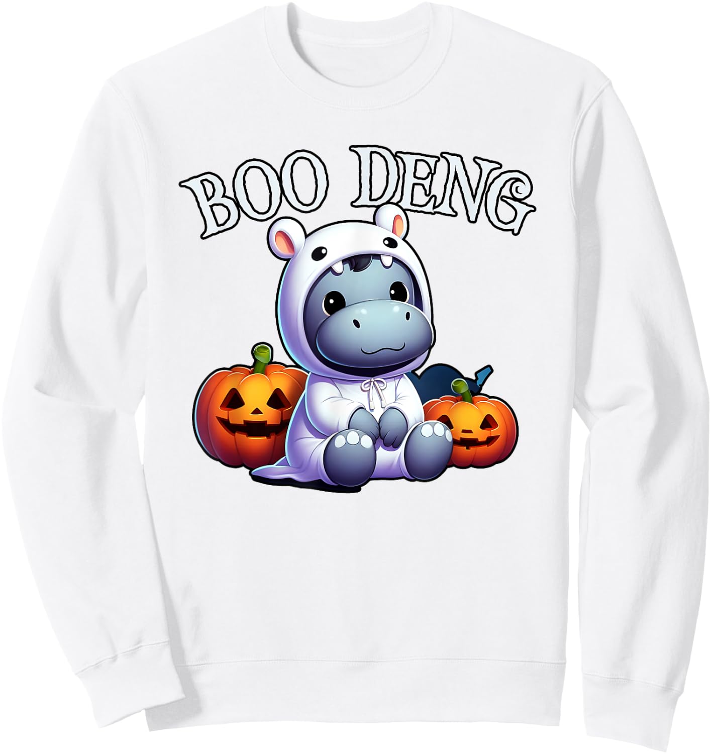 Adorable BOO DENG My Moo Thang Halloween Trending Costume Sweatshirt - Sweatshirt | White
