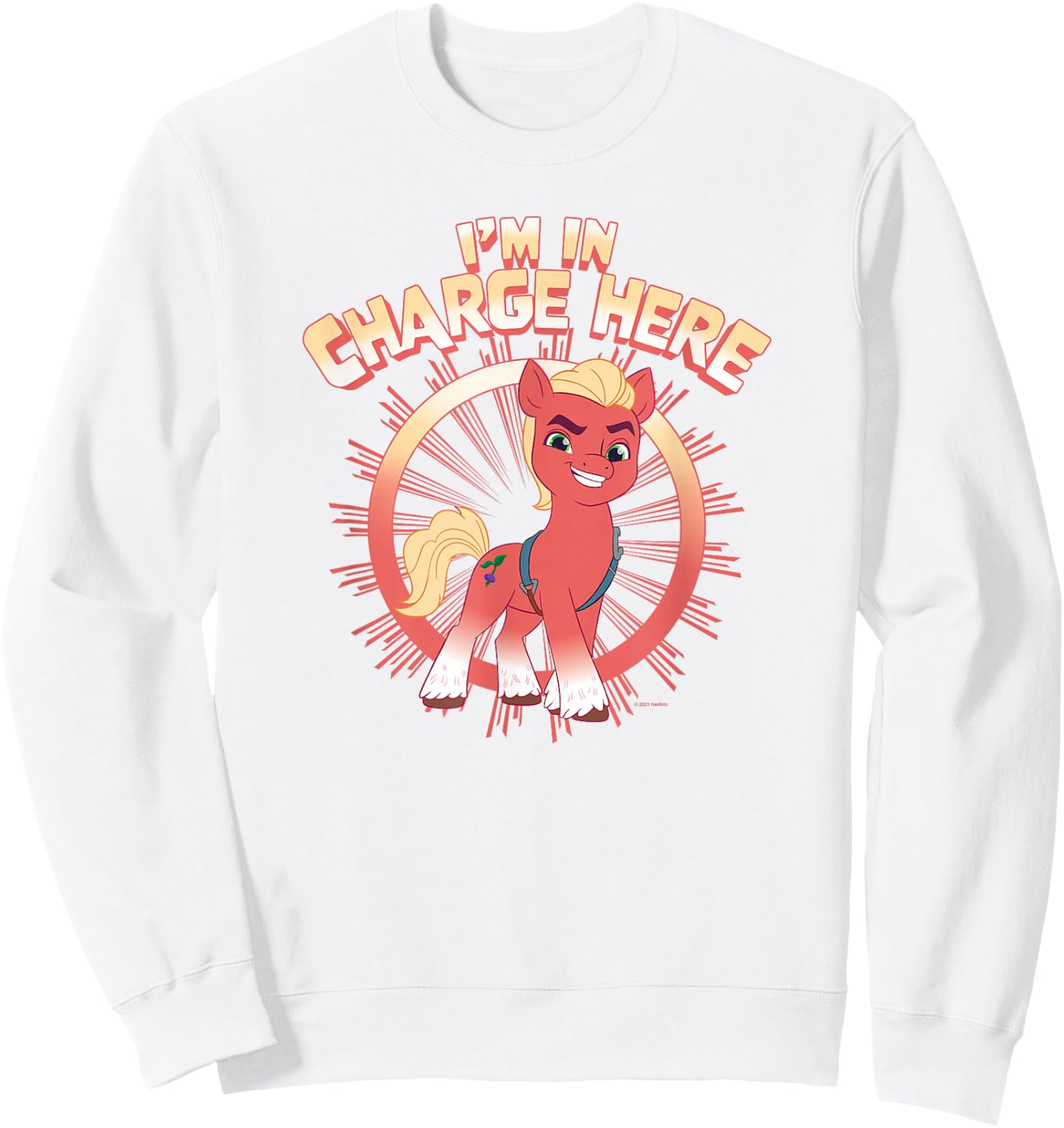 My Little Pony Sprout I'm In Charge Here Quote Sweatshirt - Sweatshirt | White