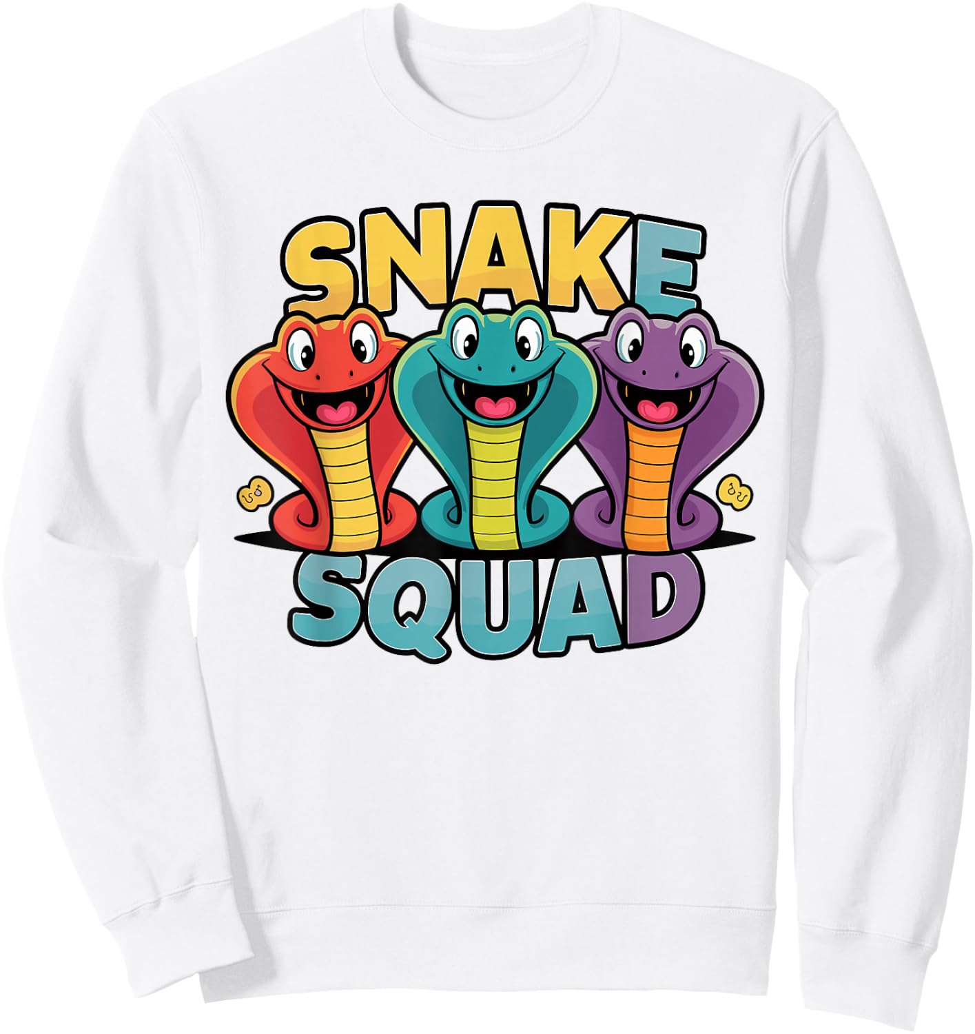 Snake Squad Design for Snake Lover Stuff | Cool Snake Sweatshirt - Sweatshirt | White