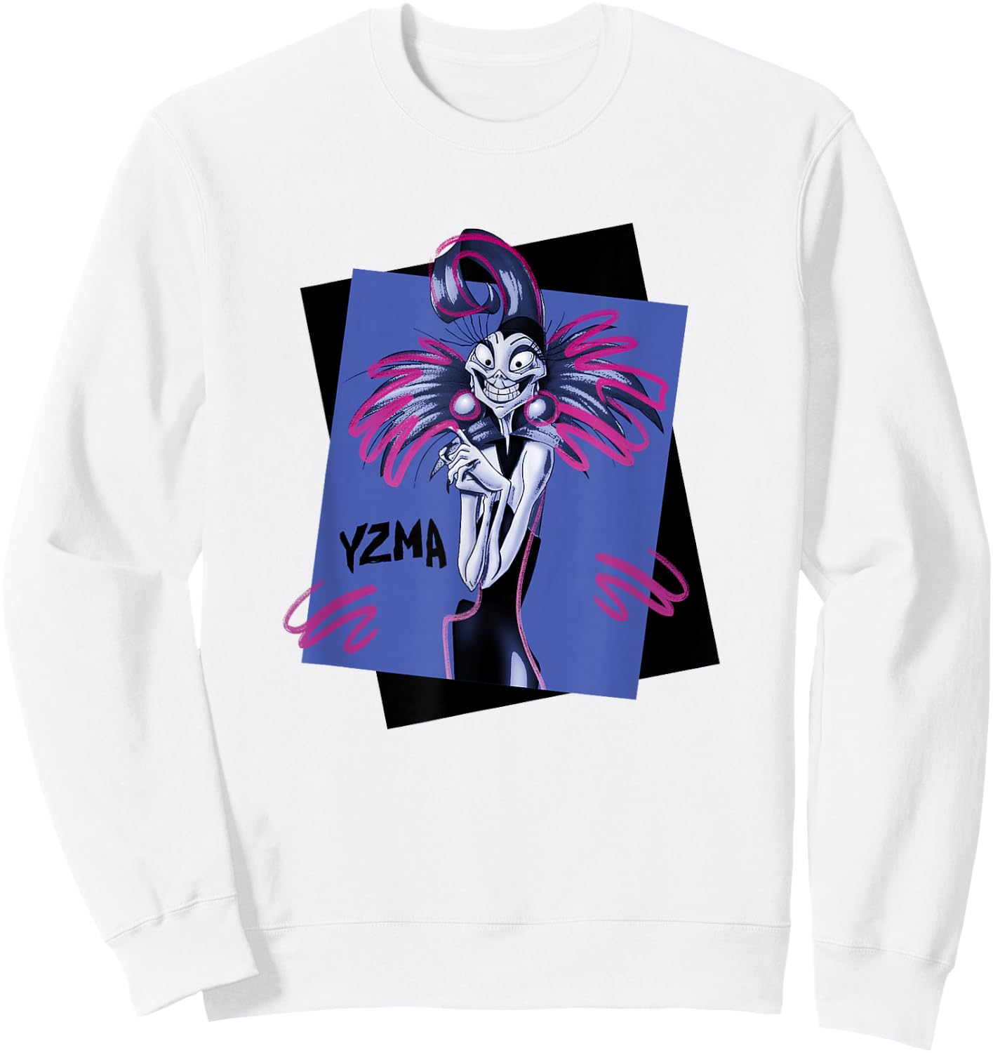 Disney The Emperor's New Groove Yzma Evil Smile Portrait Sweatshirt - Sweatshirt | White