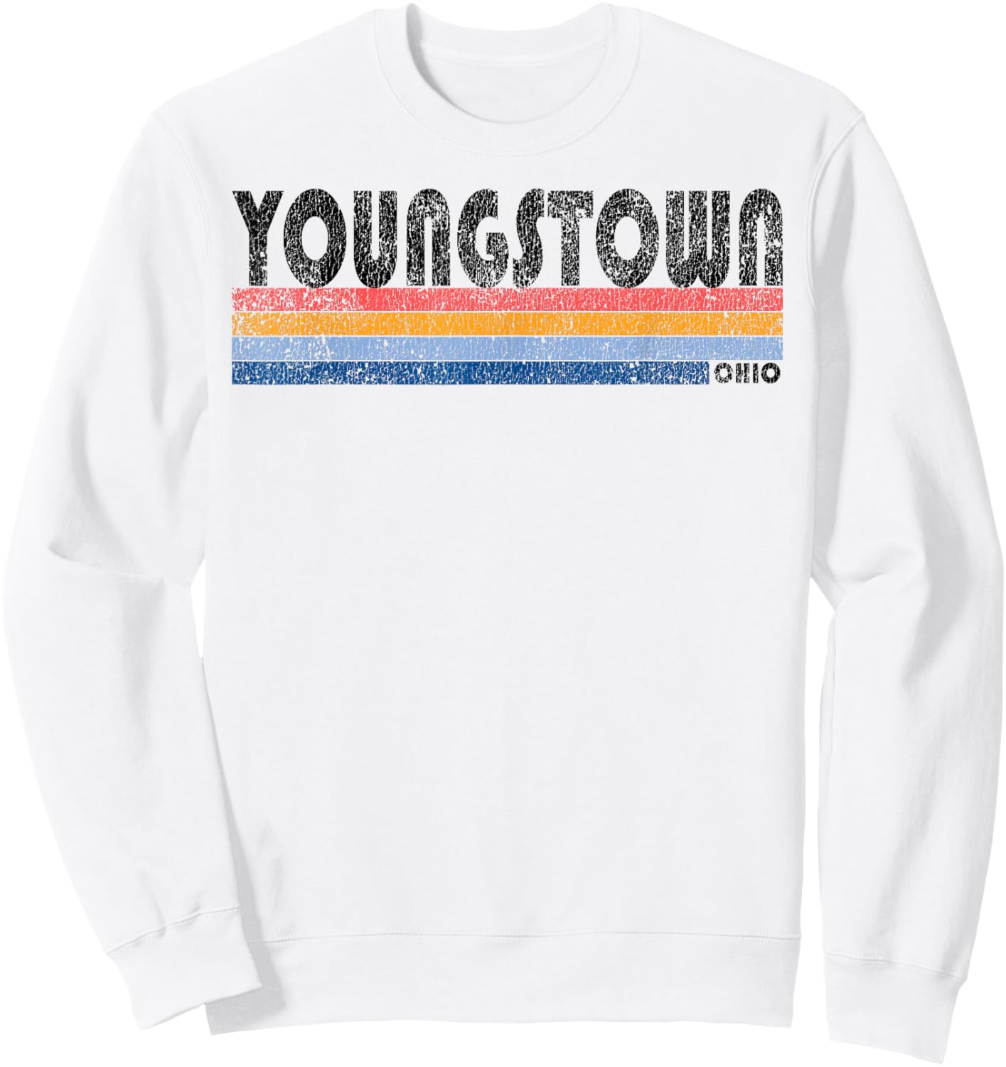 Vintage 1980s Style Youngstown Ohio Sweatshirt - Sweatshirt | White