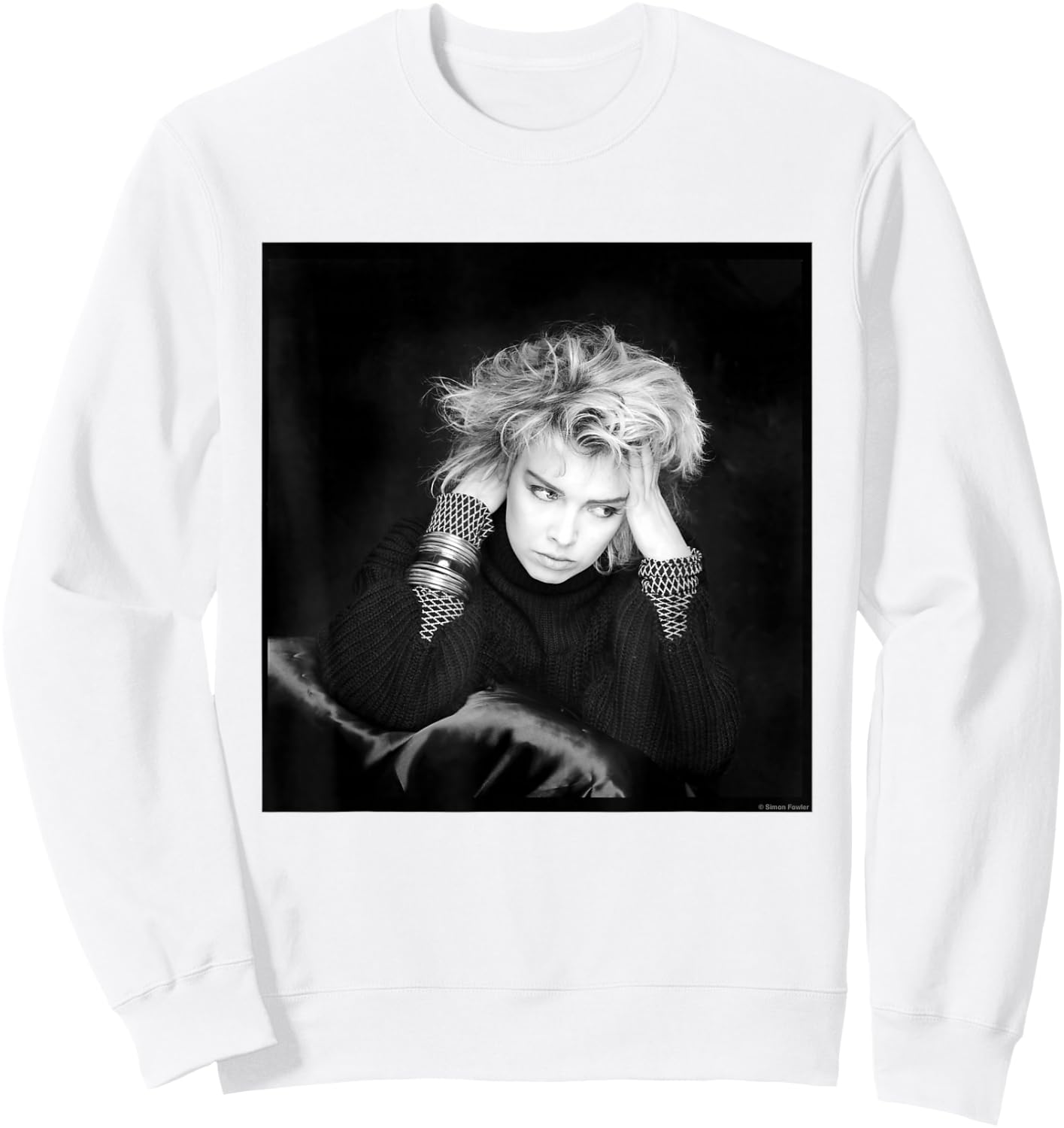 Kim Wilde Photo Shoot by Simon Fowler , grey, S Sweatshirt - Sweatshirt | White