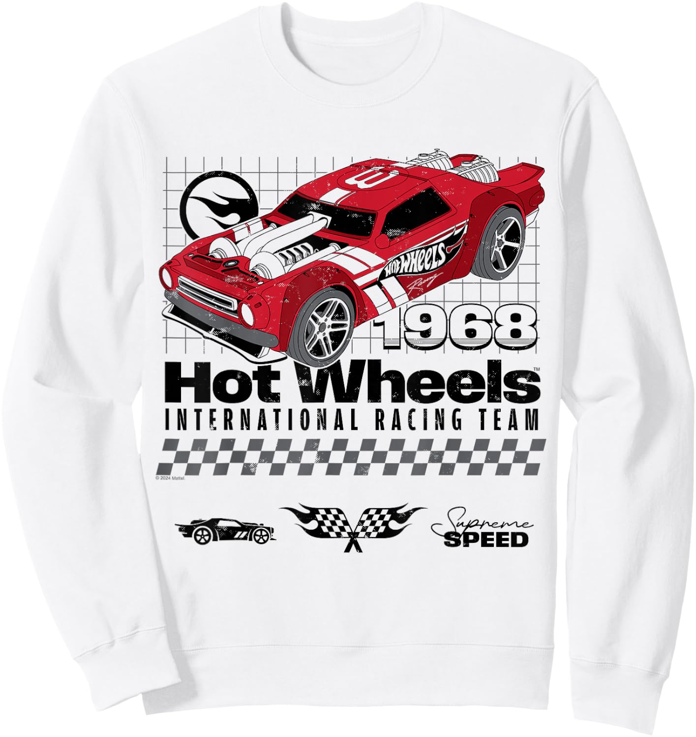 Hot Wheels – International Racing Team Supreme Speed 1968 Sweatshirt - Sweatshirt | White