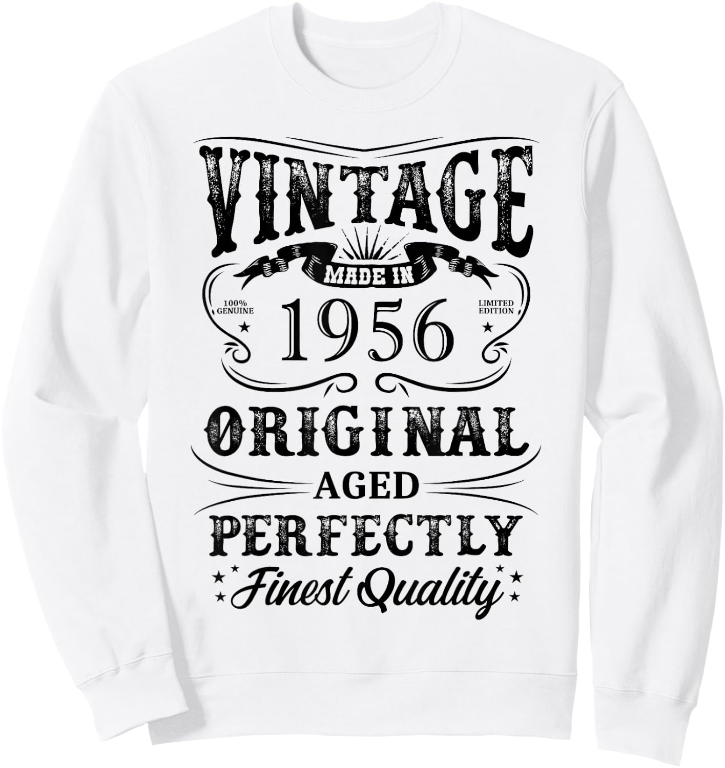 Vintage 1956 Legendary Since 1956 , grey, S Sweatshirt - Sweatshirt | White