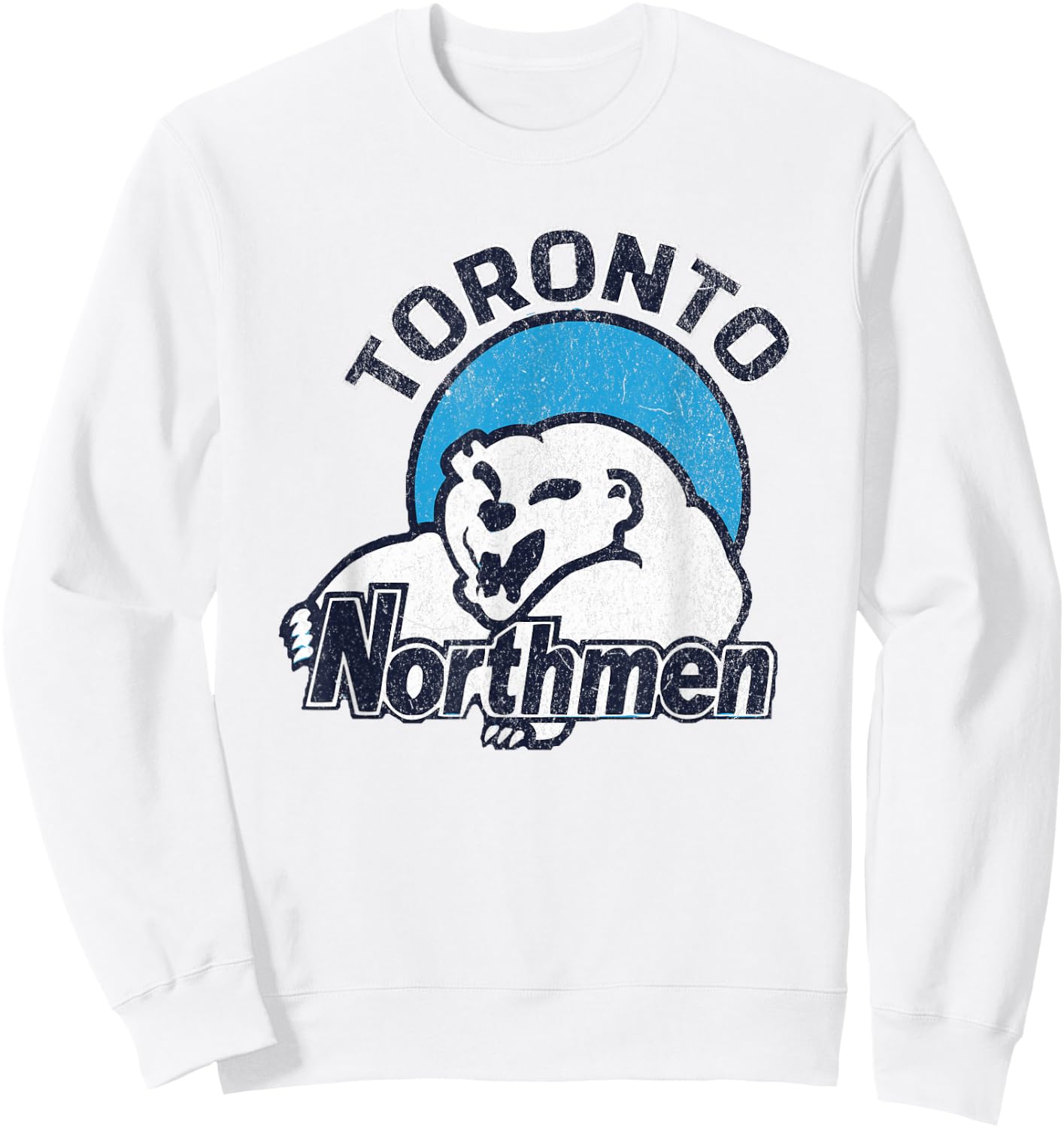 Retro Football Team Toronto Northmen World Football League Sweatshirt - Sweatshirt | White