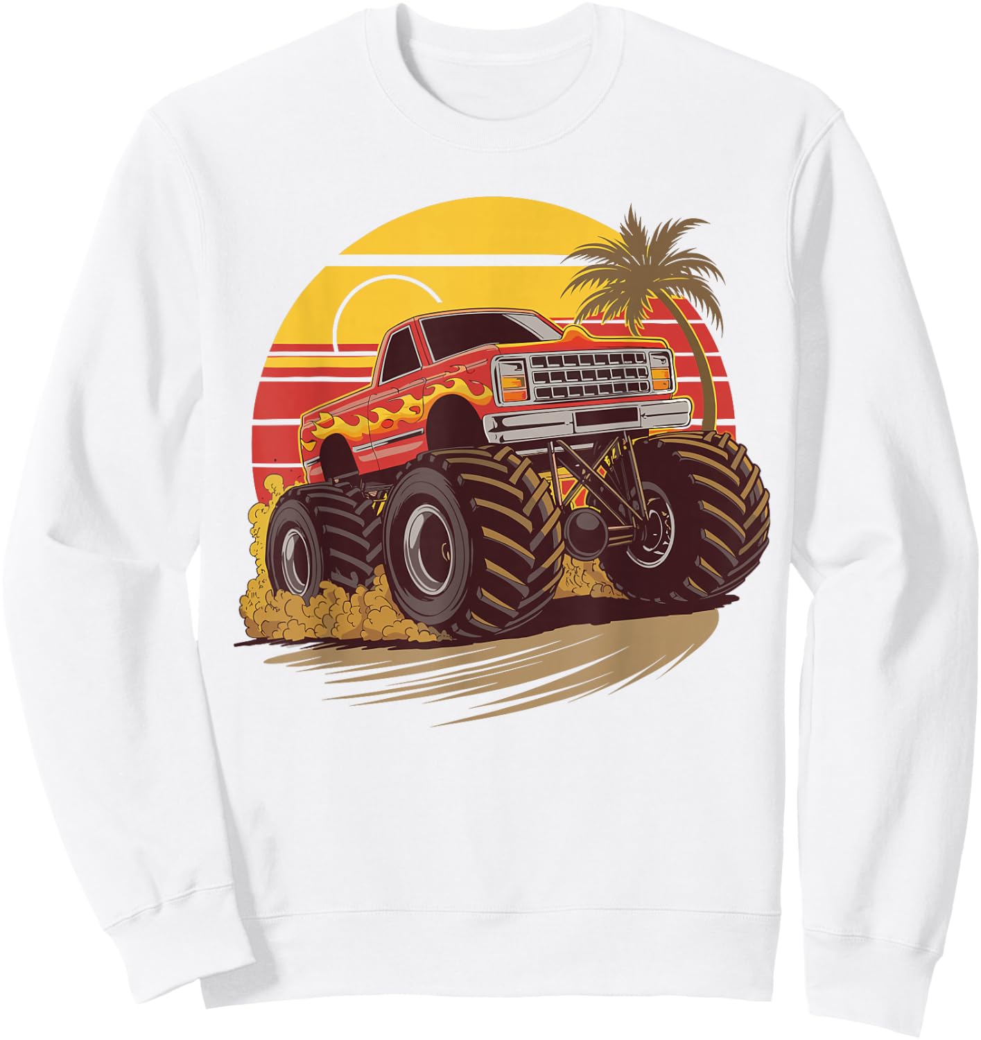 Monster Truck for toddlers Youth & Adults Sweatshirt - Sweatshirt | White