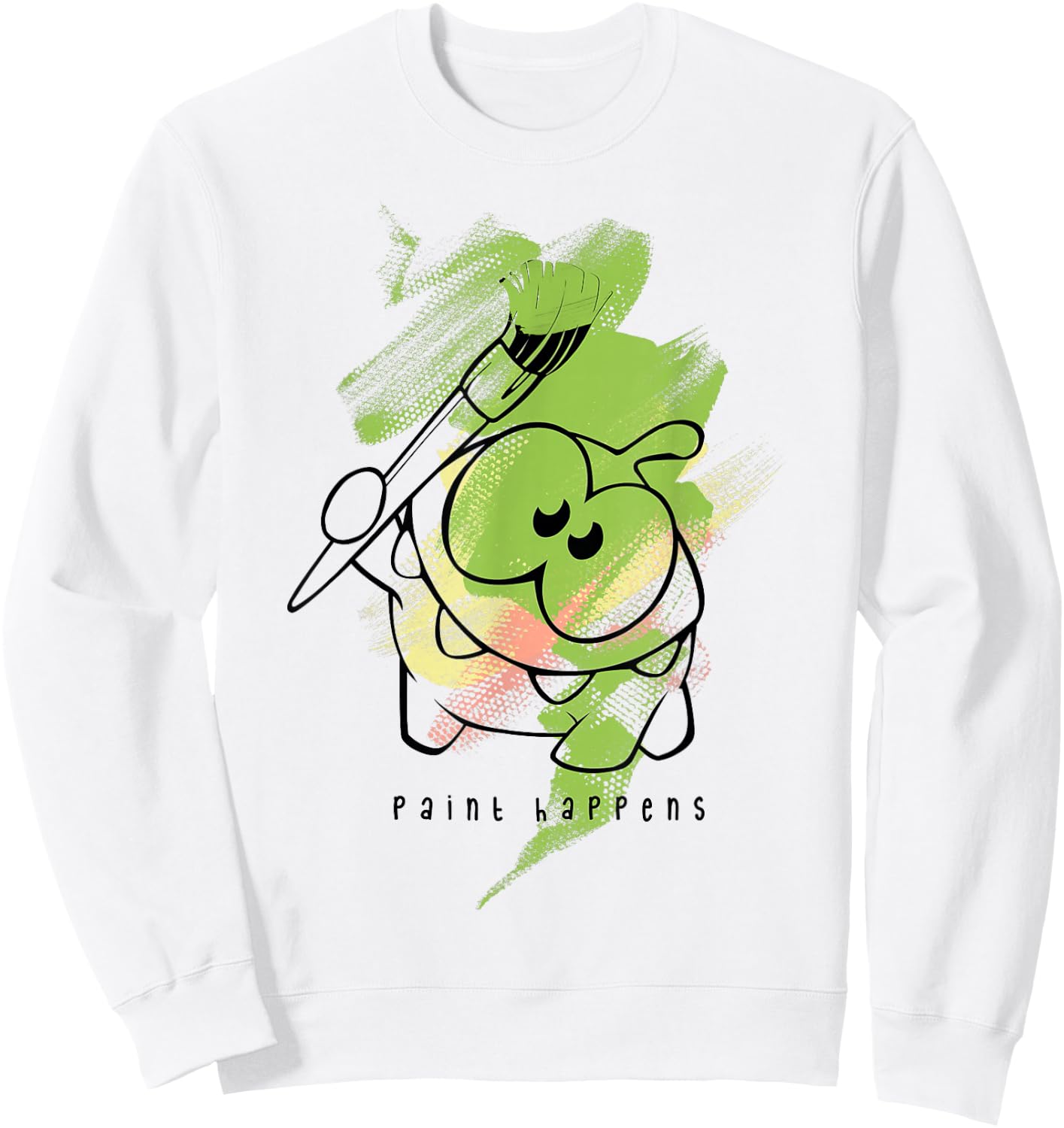 Cut the Rope: Om Nom Juxtapose Painter Sweatshirt - Sweatshirt | White