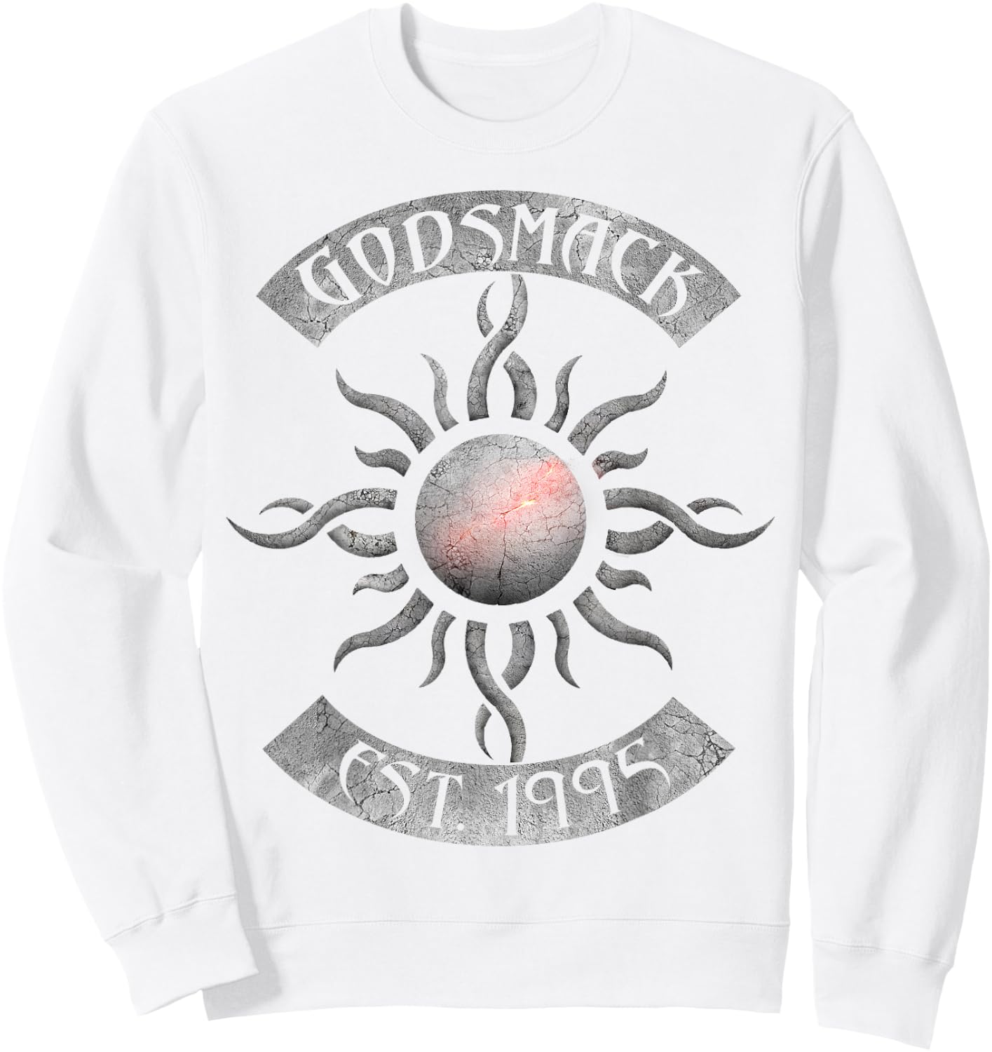 Godsmack – Legends Sun Rocker On White Sweatshirt - Sweatshirt | White
