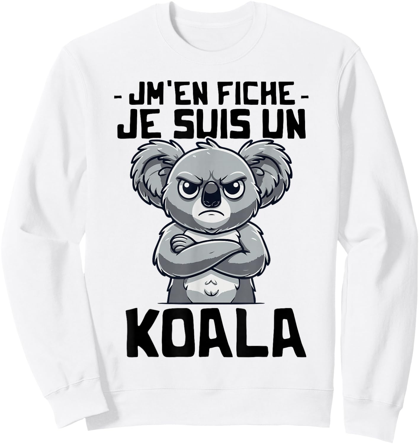 Idea Koala Humour Woman Girl Boy Je suis un Koala , white, S Sweatshirt - Sweatshirt | White
