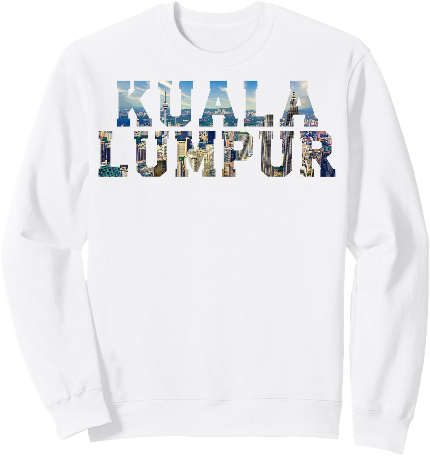 Souvenir vintage Kuala Lumpur Malaisie emblématique Skyline Sweatshirt - Sweatshirt | White