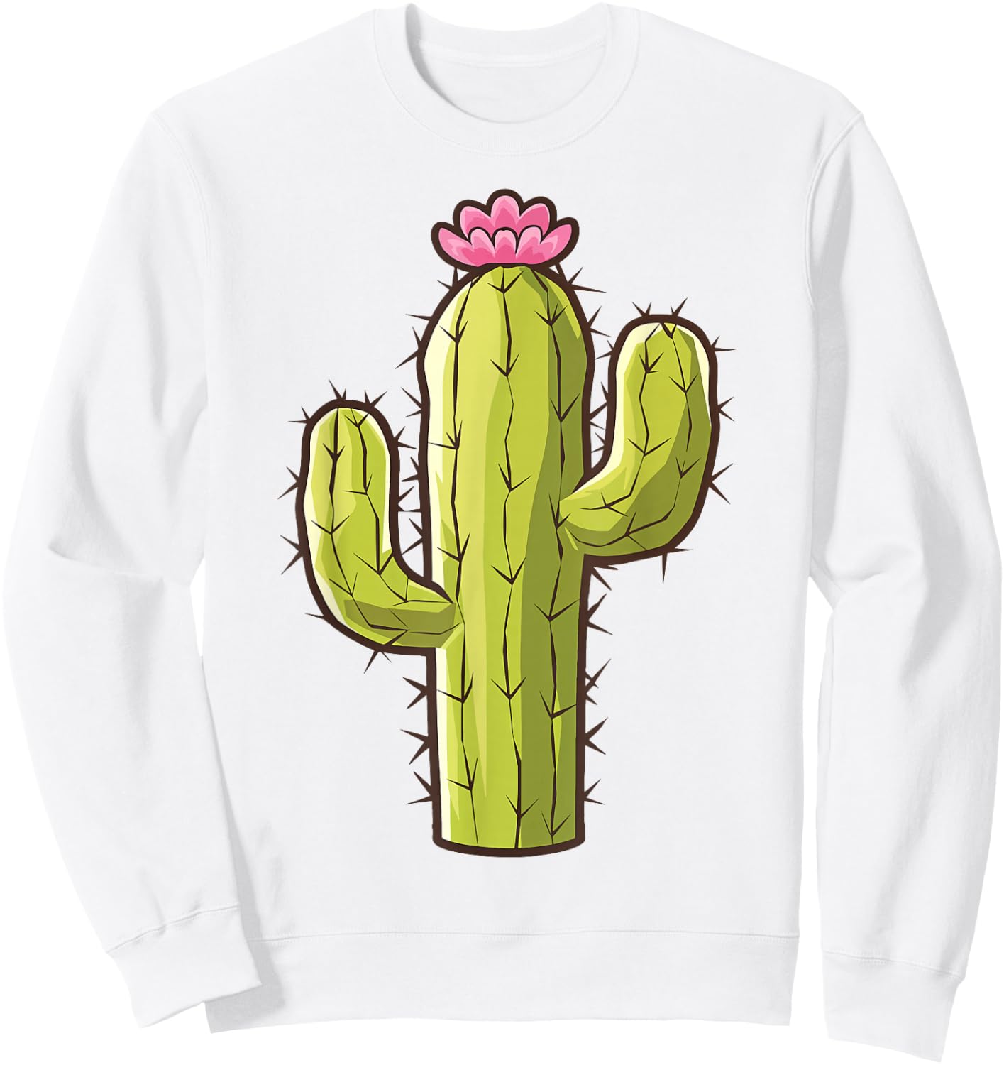 Cactus Shirt Adult Kids Men Women Cactus Costume , Green Sweatshirt - Sweatshirt | White