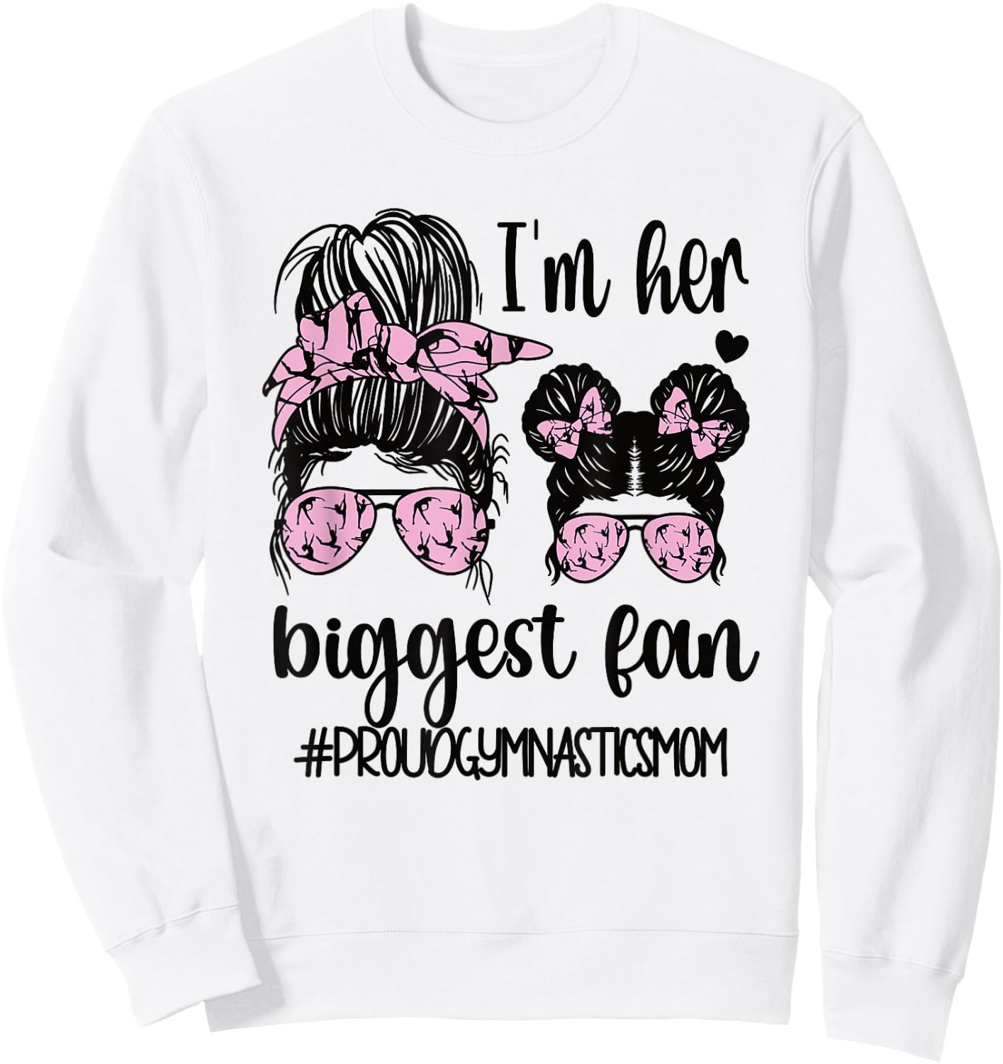 Proud Gymnastics Mom of A Gymnast Mama Small Sweatshirt - Sweatshirt | White