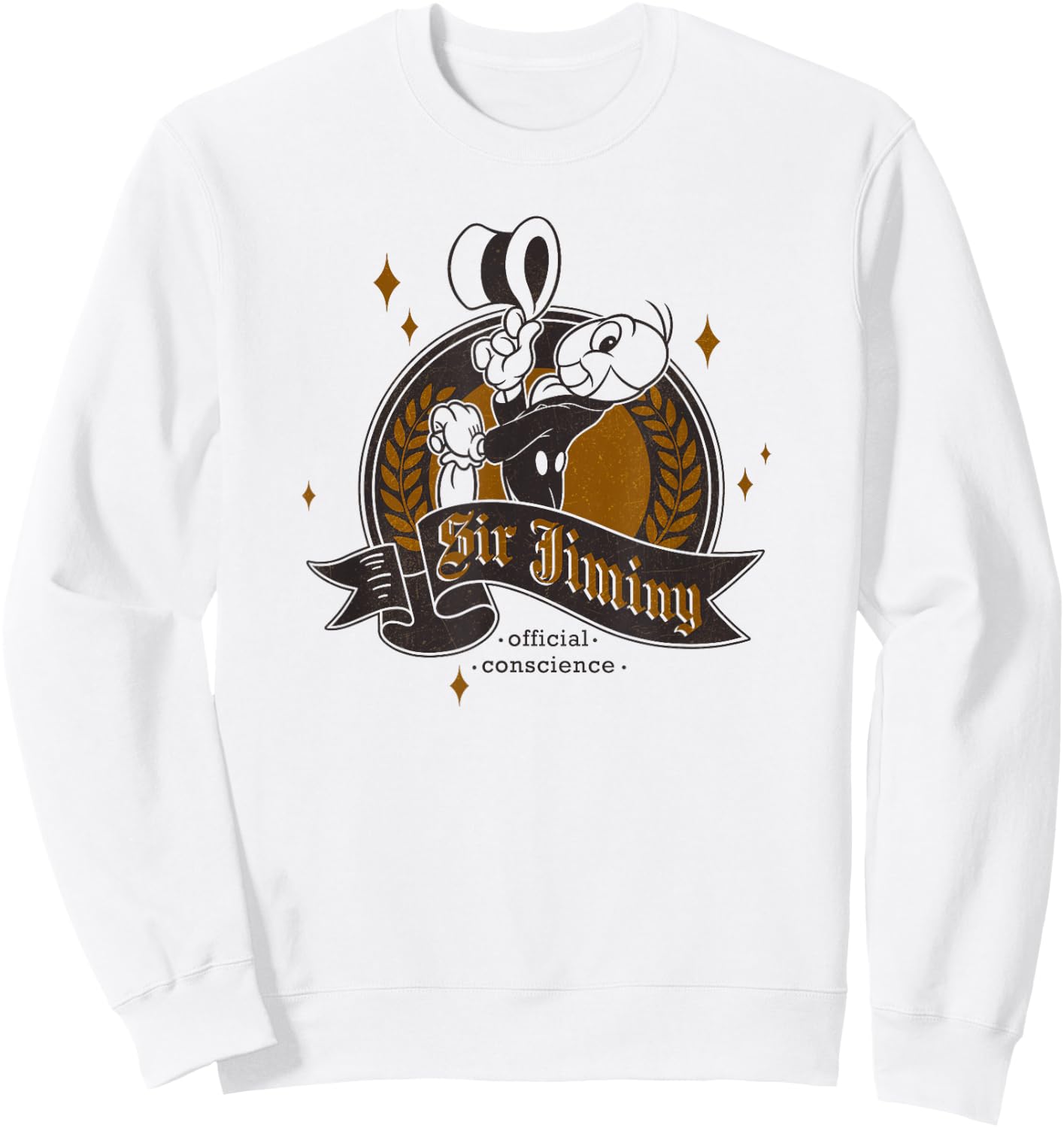 Disney Pinocchio Jiminy Cricket Official Pose Sweatshirt - Sweatshirt | White