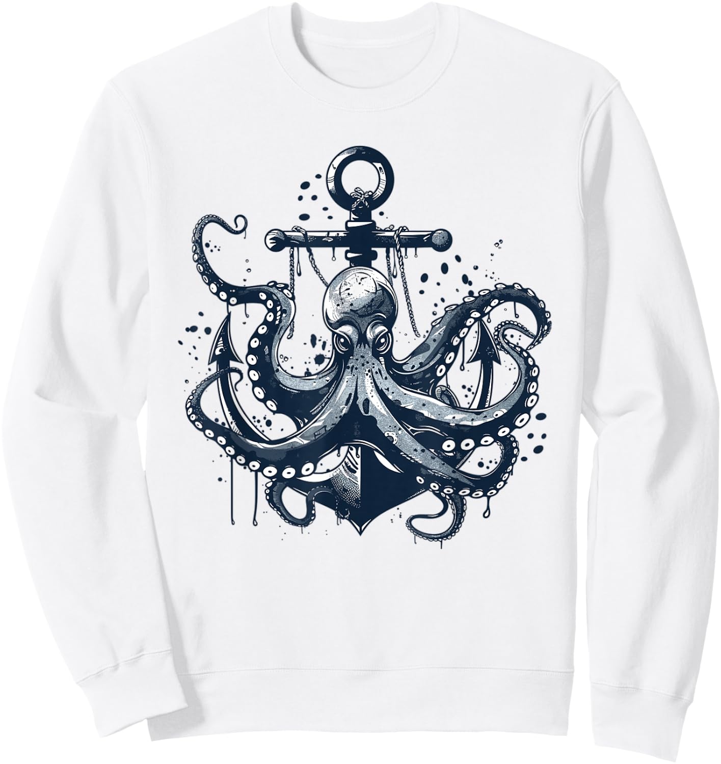 Cute Octopus Art I Kids Octopus Sweatshirt - Sweatshirt | White