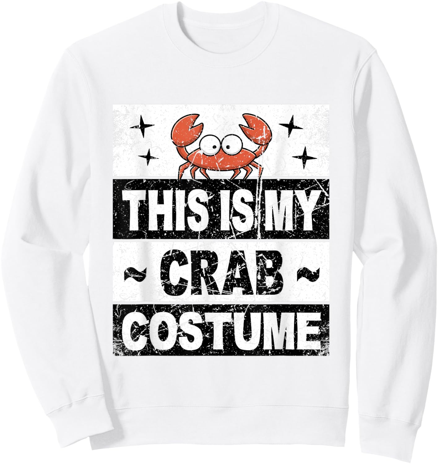 Retro Crab Costume Adult Kids Baby Toddler Men Women Sweatshirt - Sweatshirt | White
